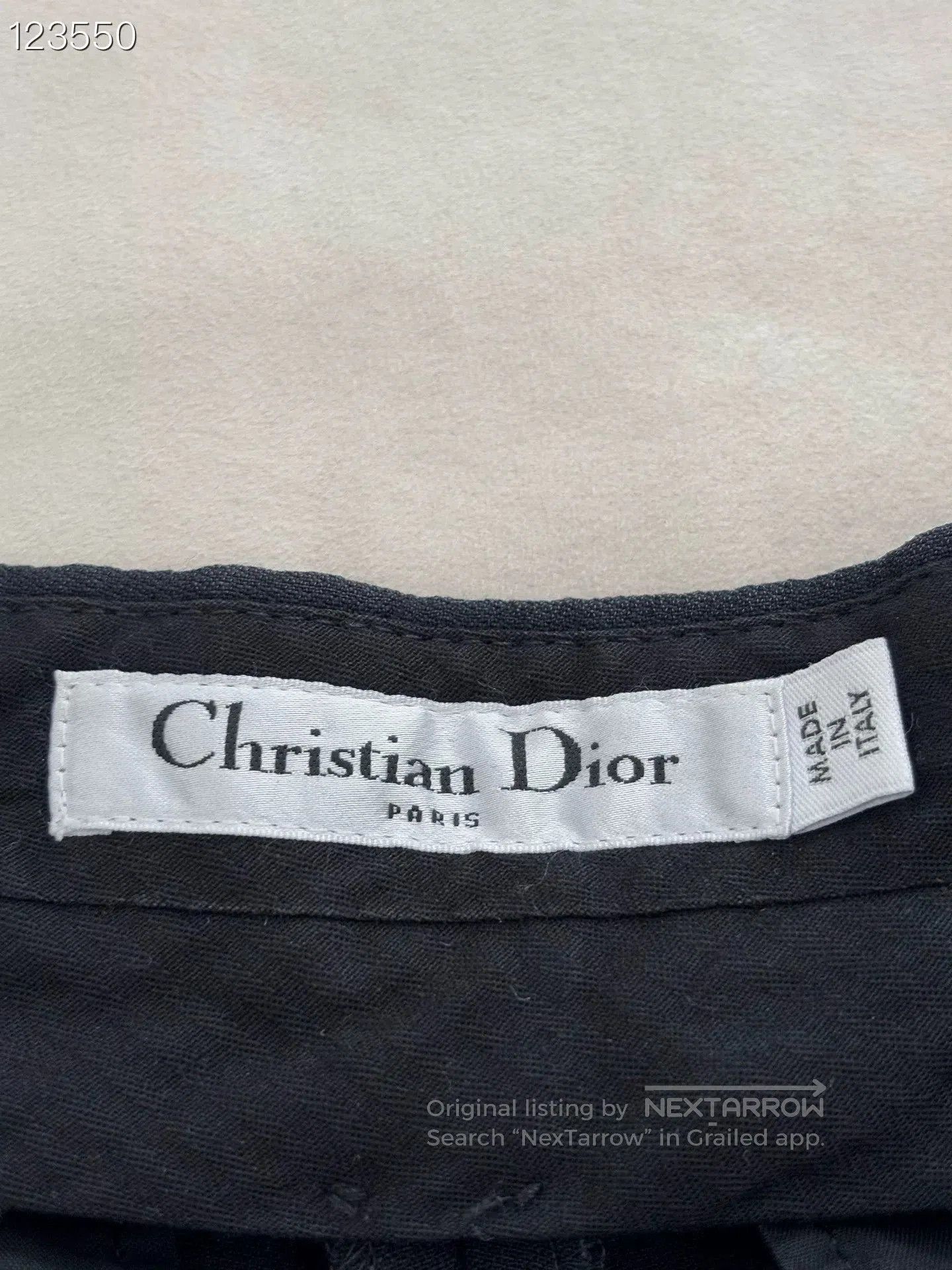 Dior Dior Navy Cropped Wide. Size 37" - 3 Thumbnail