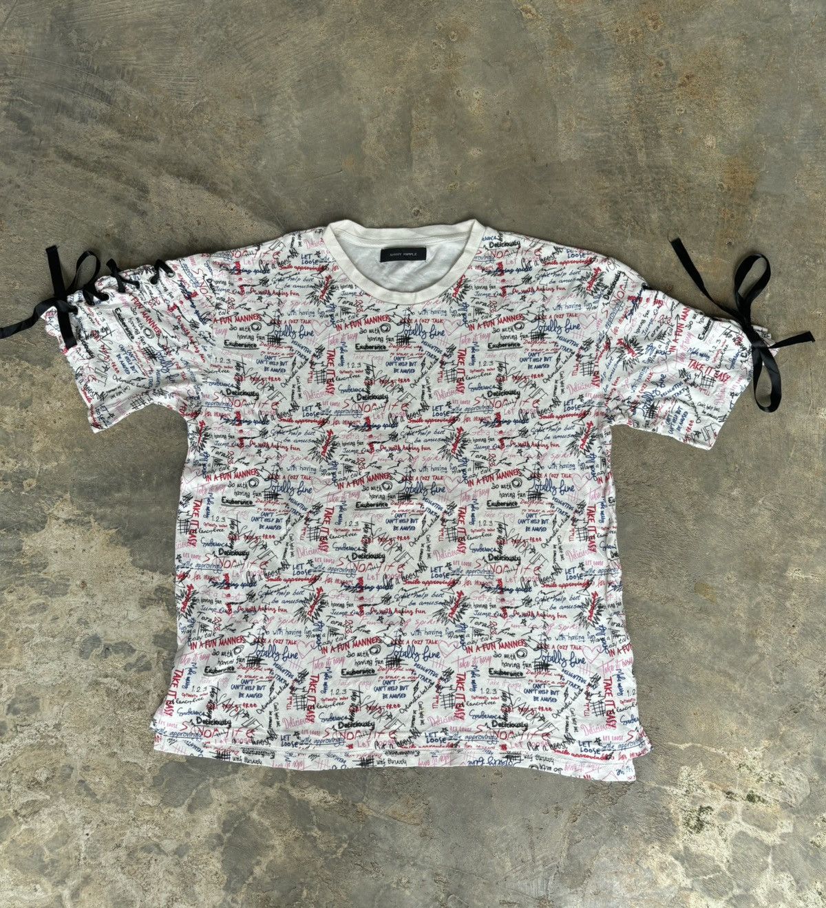 Hysteric Glamour × Japanese Brand Y2k Shinky Ripple Full Print Tshirt Size US M / EU 48-50 / 2 - 1 Thumbnail