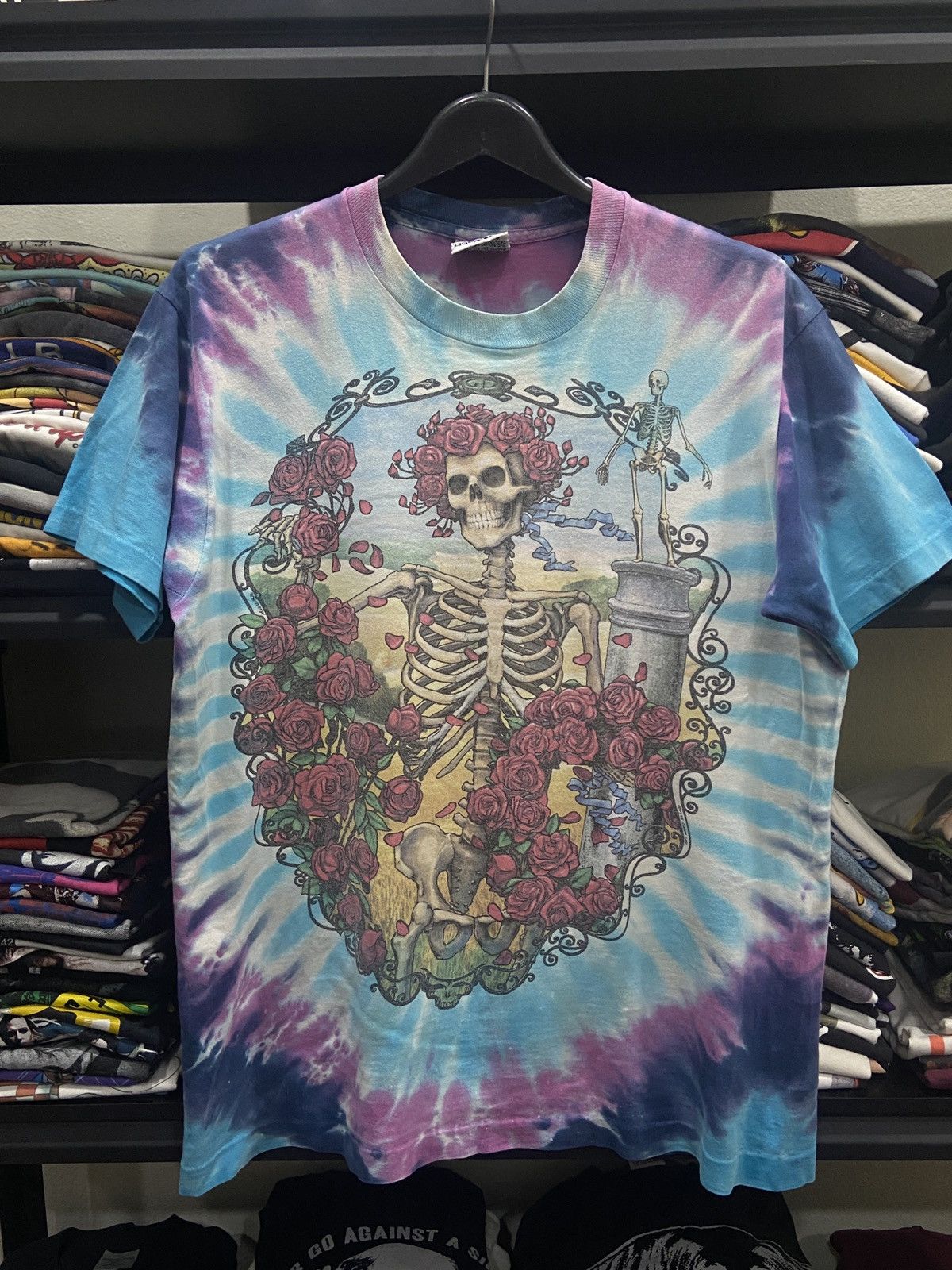 Band Tees × Grateful Dead × Vintage Vintage 1995s Grateful Dead Tie Dye Jerry Garcia tour TSHIRT Size US L / EU 52-54 / 3 - 1 Thumbnail