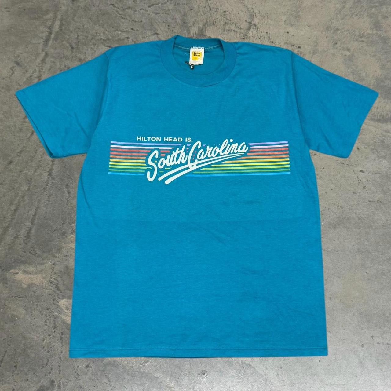 Velva Sheen × Vintage Vintage 80s Hilton Head South Carolina T-Shirt Size US L / EU 52-54 / 3 - 1 Thumbnail