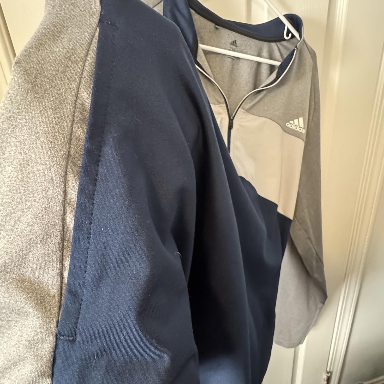 Adidas Adidas Men's 2XL Quarter Zip Pullover Sweatshirt Size US XXL / EU 58 / 5 - 5 Thumbnail