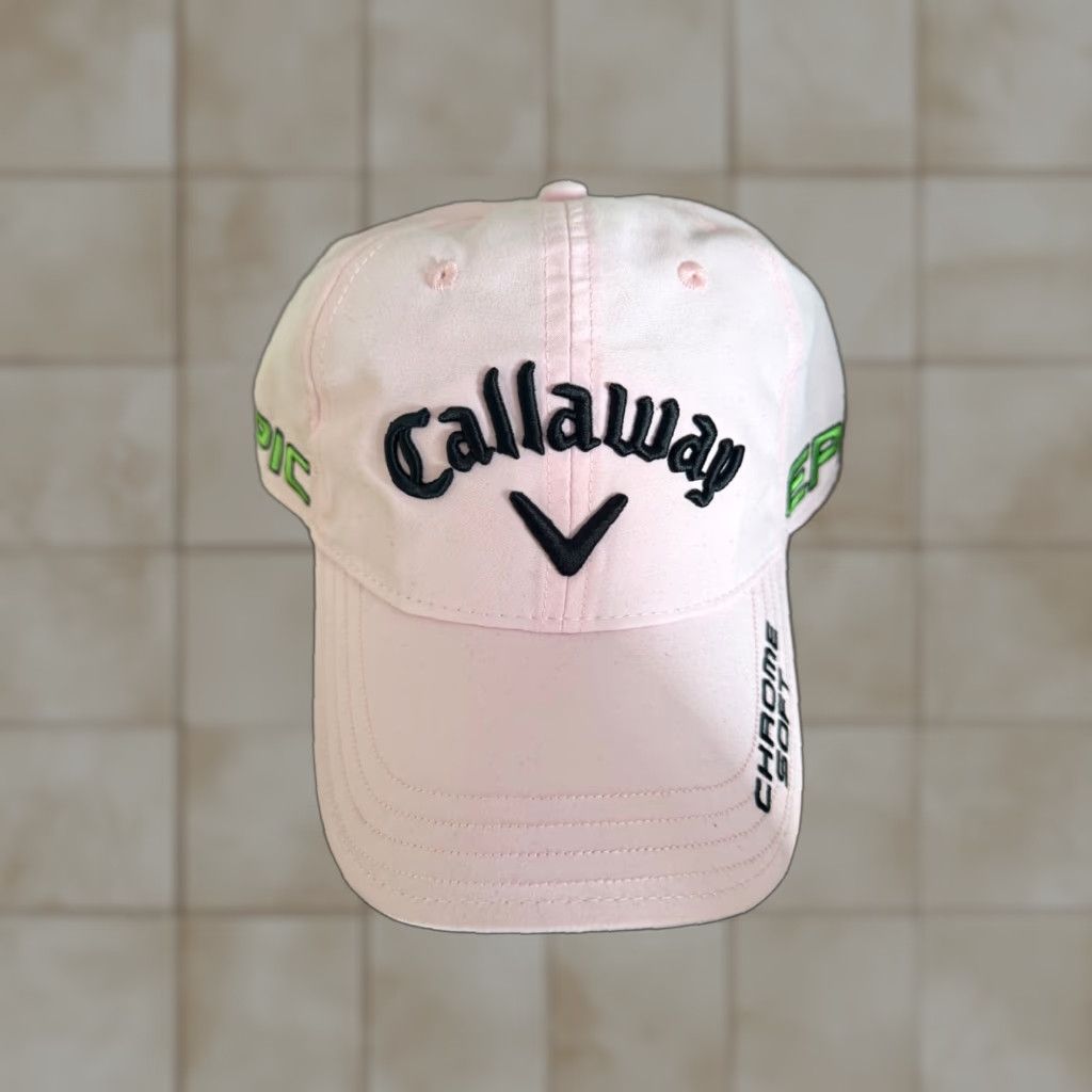 Callaway Callaway Pink Chrome Soft Odyssey Epic Lightweight NEW NWT Adjustable Hat Mens Baseball Cap Size ONE SIZE - 1 Thumbnail