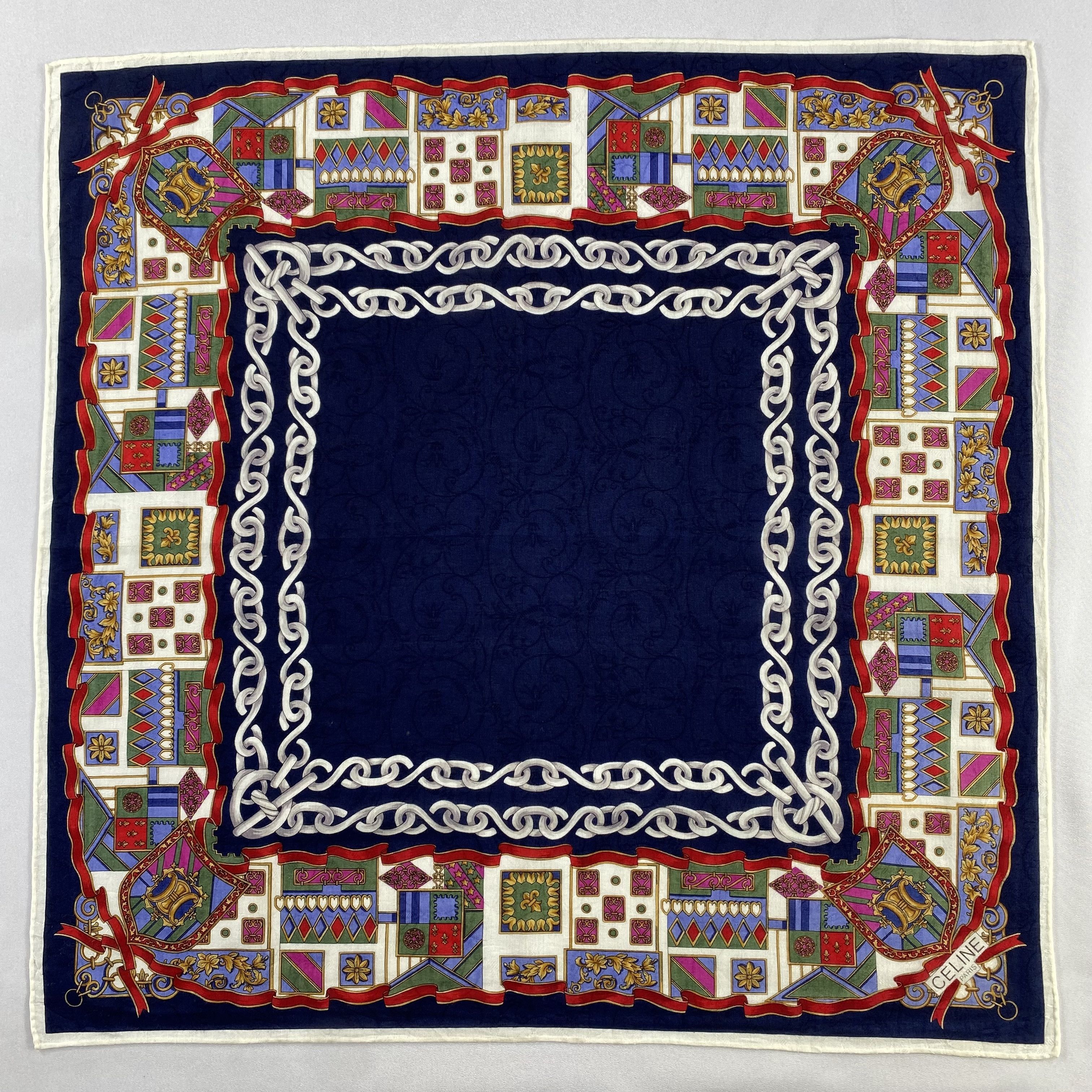 Celine × Vintage Celine Handkerchief / Neckerchief / Bandana-P1065 Size ONE SIZE - 1 Thumbnail
