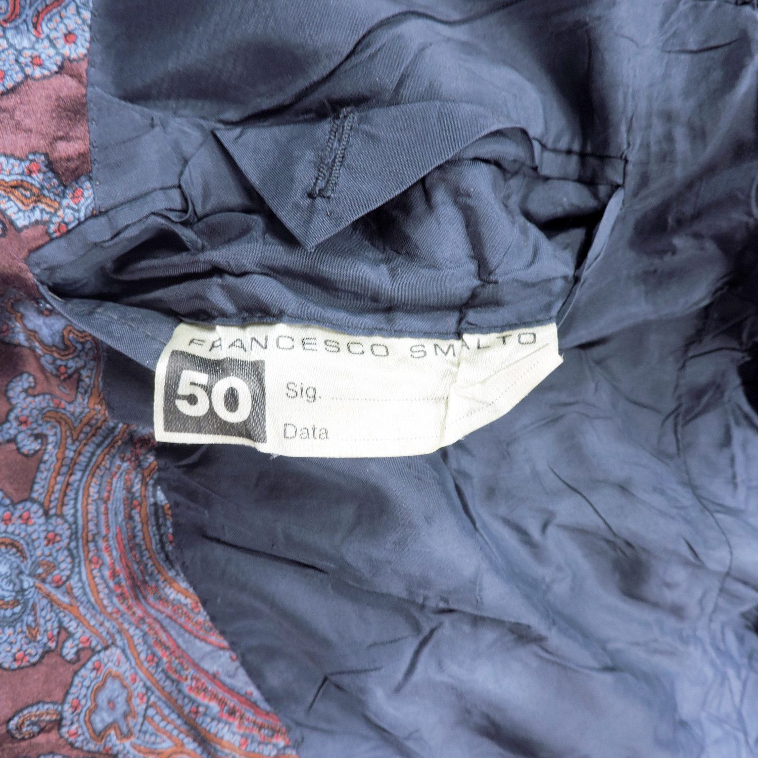 Francesco Smalto FRANCESCO SMALTO SHINY PAISLEY SUITS BLAZER Size 50R - 6 Thumbnail