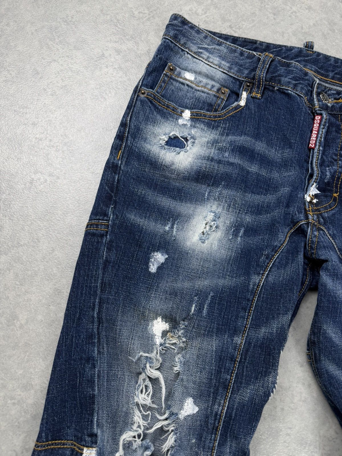 Dsquared2 Dsquared2 Kenny Twist Distressed Jeans Cropped Size 46 Size US 30 / EU 46 - 7 Thumbnail