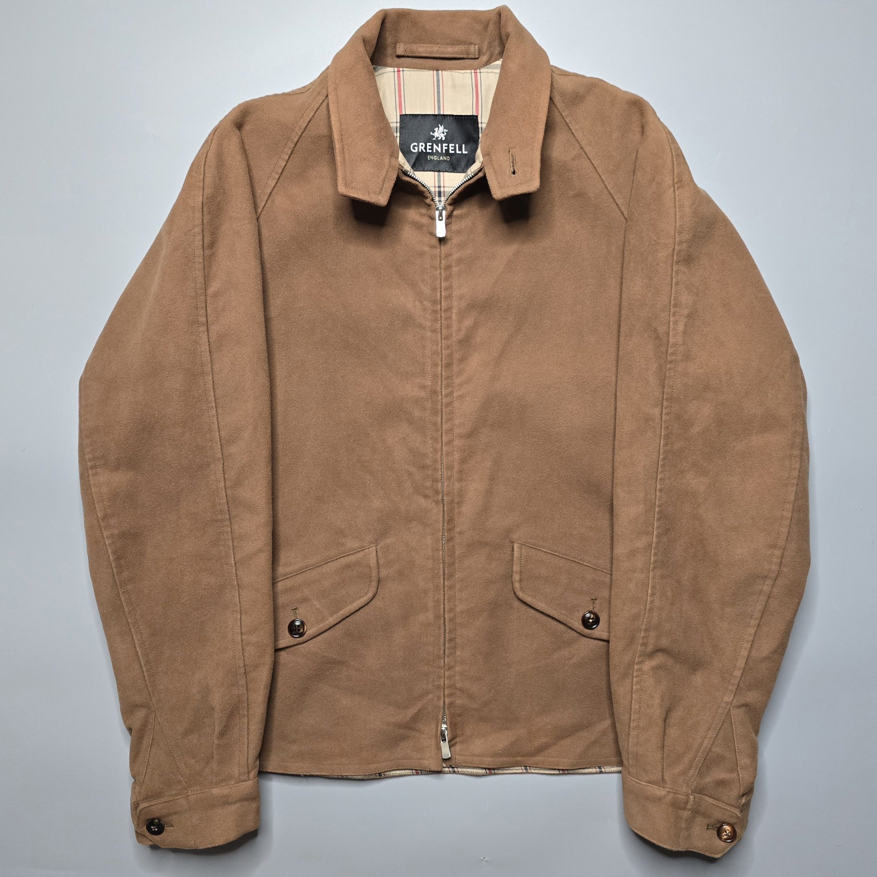 Grenfell Grenfell England - Moleskin Golfer Jacket Size US M / EU 48-50 / 2 - 2 Thumbnail
