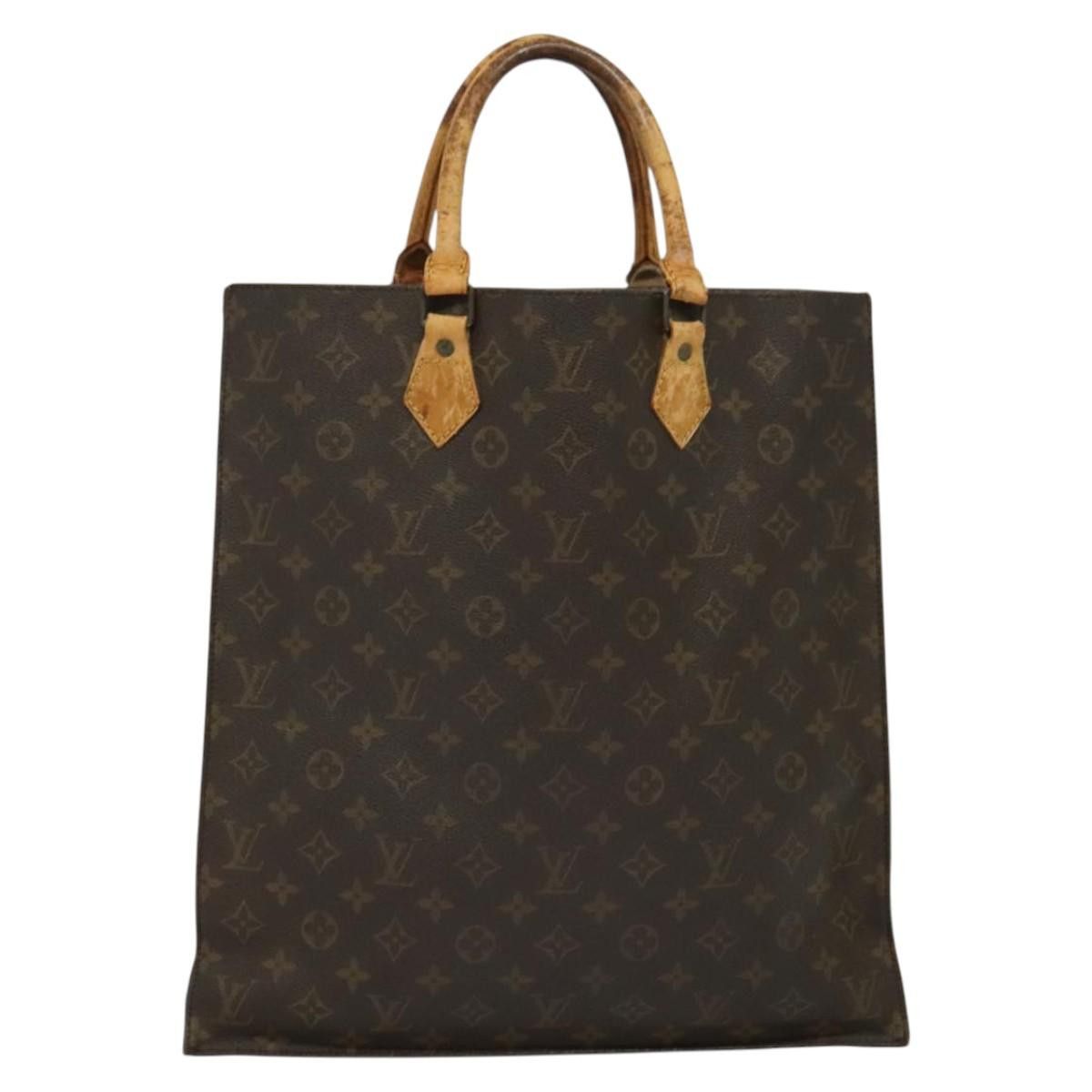 Louis Vuitton LOUIS VUITTON Monogram Sac Plat Hand Bag M51140 Size ONE SIZE - 2 Thumbnail