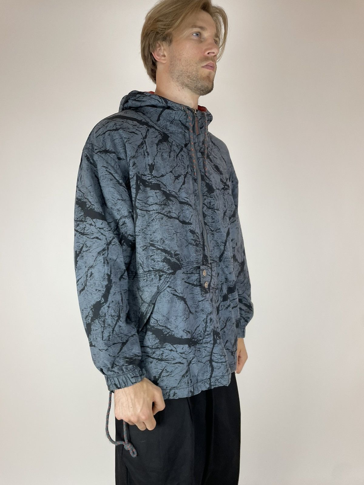 Reebok × Vintage Reebok Vintage hooded jacket 90s 80s Mens size XL Size US XL / EU 56 / 4 - 5 Thumbnail