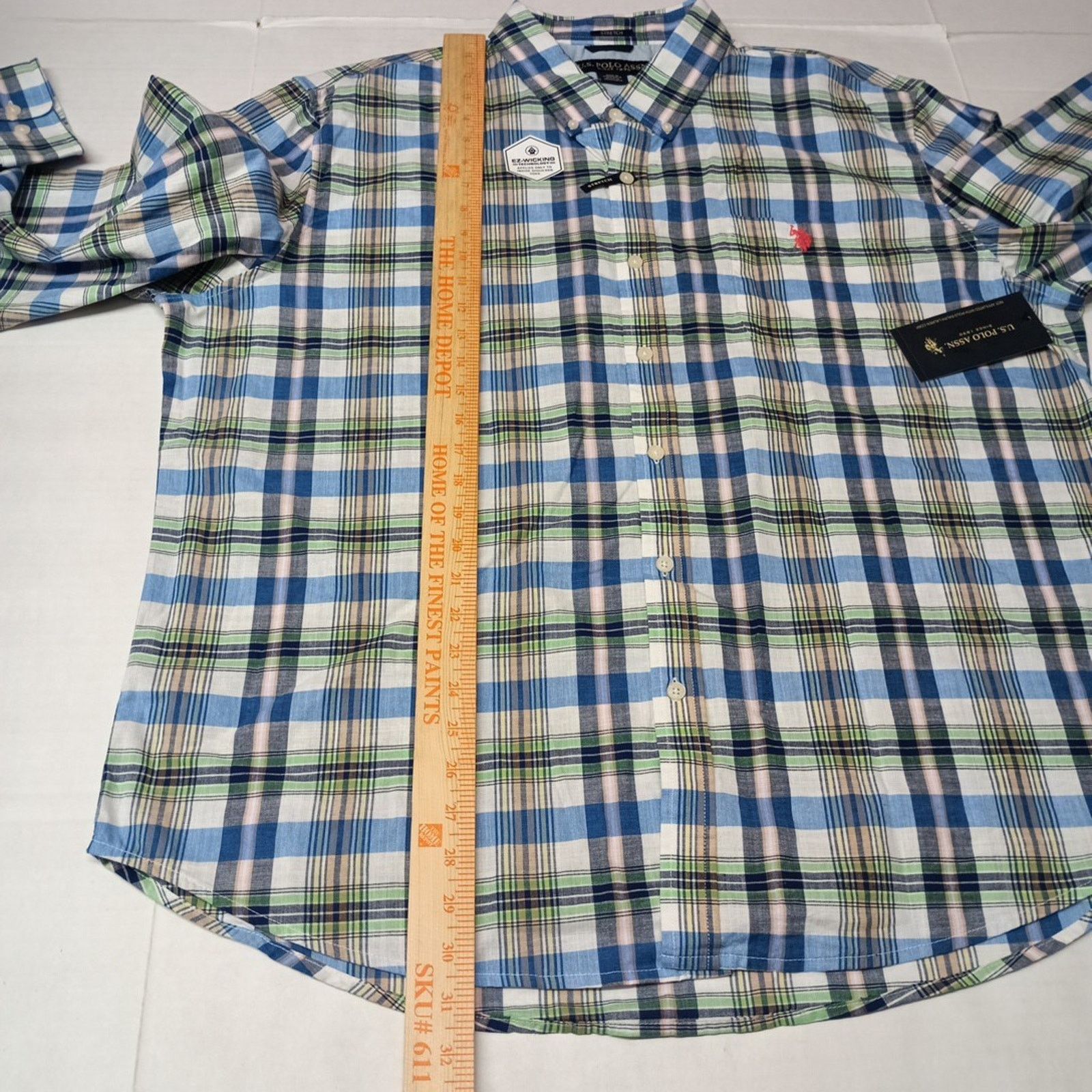 U.S. Polo Assn. U.S. Polo Assn. Button Woven Shirt Mens 2XL Multicolor Plaid Size US XXL / EU 58 / 5 - 6 Thumbnail