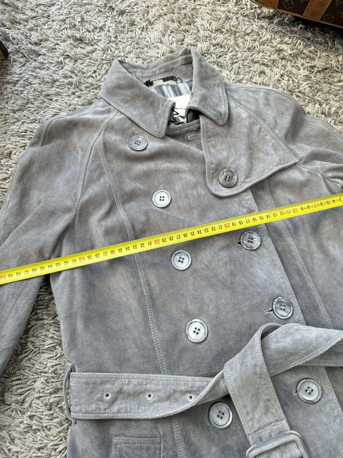 Burberry Leather trench coat Burberry original luxury streetwear item Size S / US 4 / IT 40 - 5 Thumbnail