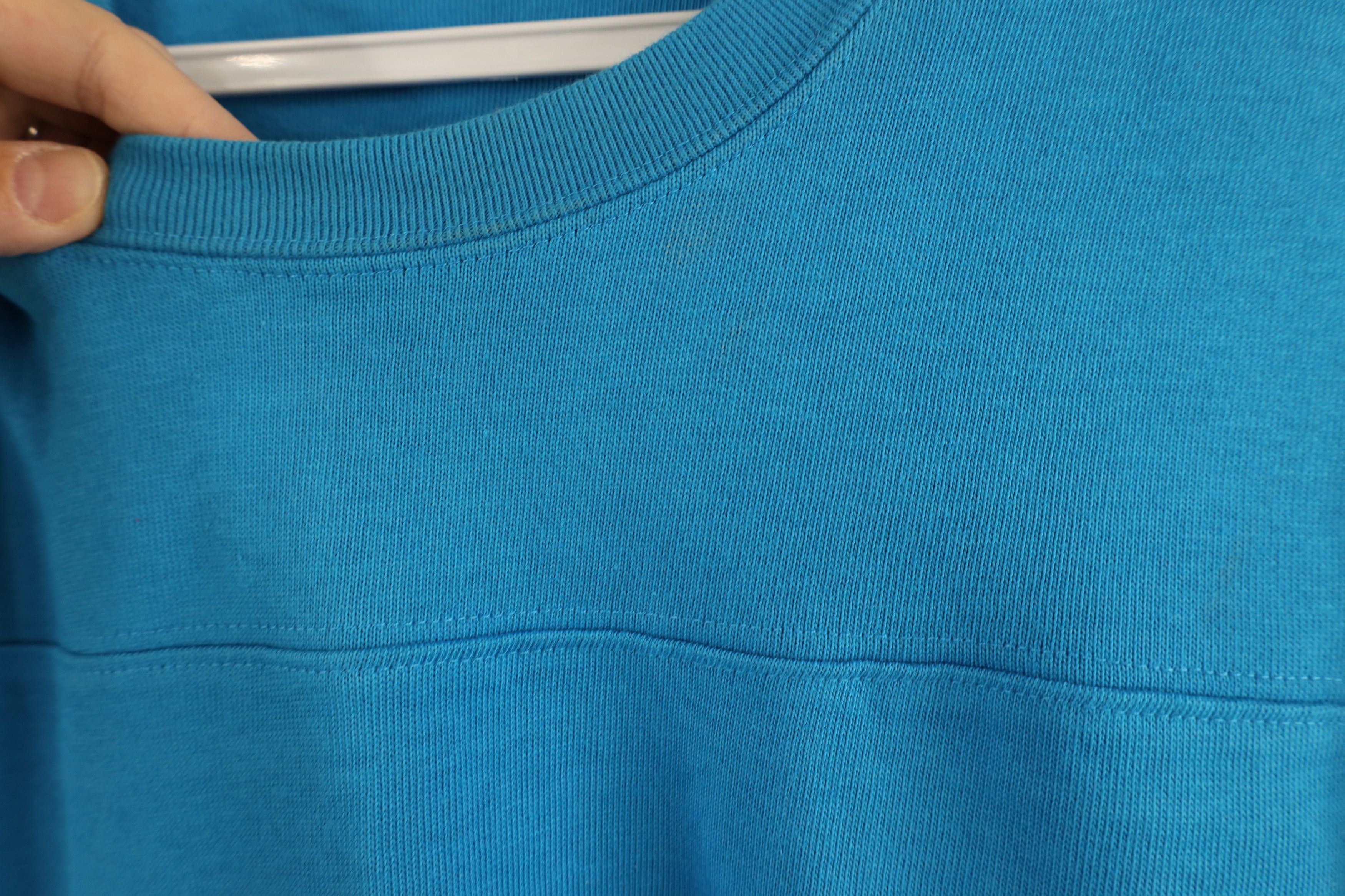 J.Crew × Vintage Vintage 90s J Crew Ribbed Knit Long Sleeve T-Shirt Blue Size US XL / EU 56 / 4 - 7 Thumbnail
