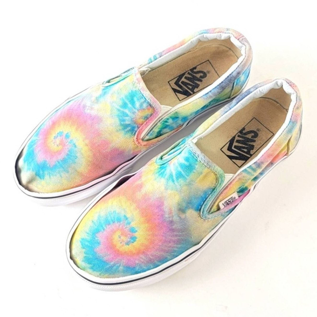 Vans Vans Tie Dye Pastel Slip On Loafers - 7 Size US 7 / IT 37 - 1 Thumbnail