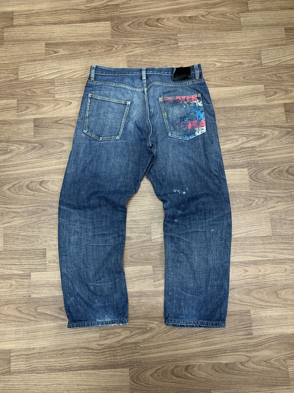 X-LARGE × Xlarge XLarge Denim Jeans Full Print Size US 32 / EU 48 - 2 Thumbnail