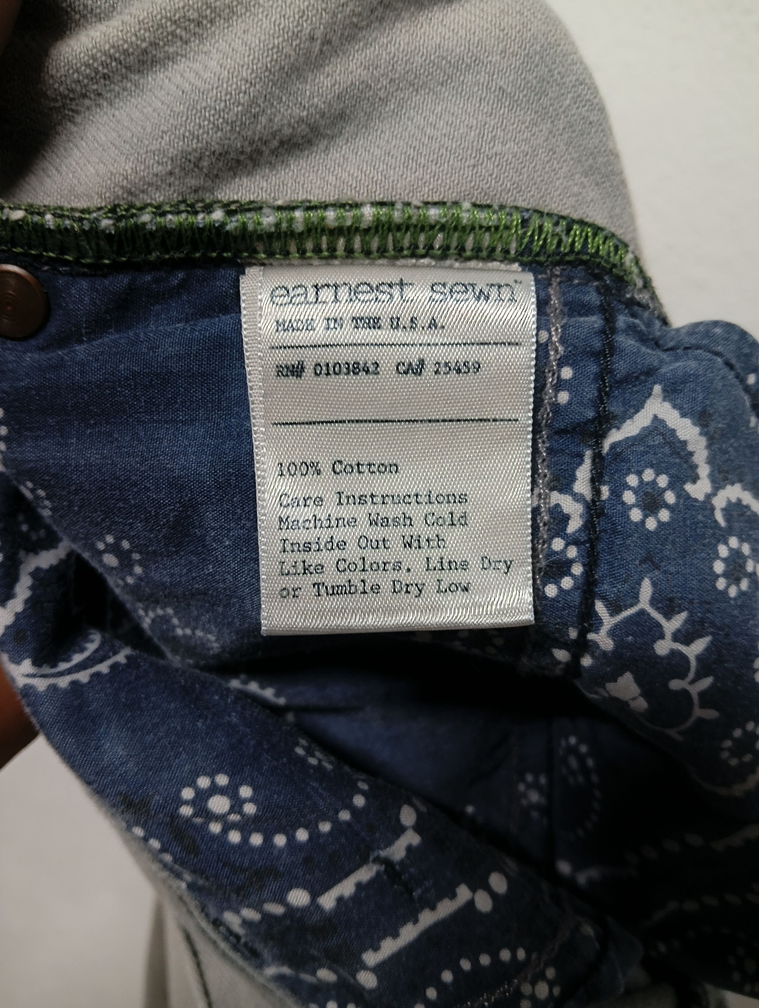 Earnest Sewn vintage earnest sewn distressed denim Size US 31 - 8 Thumbnail