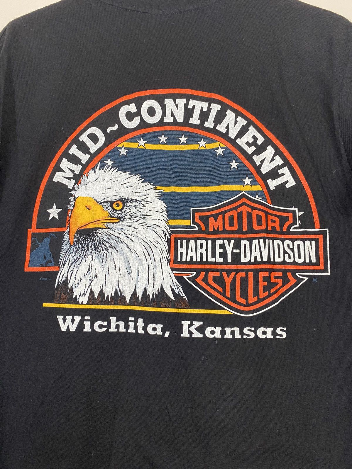 Harley Davidson Vintage Harley Davidson 2000 Black Tee T Shirt y2k Size US M / EU 48-50 / 2 - 6 Thumbnail