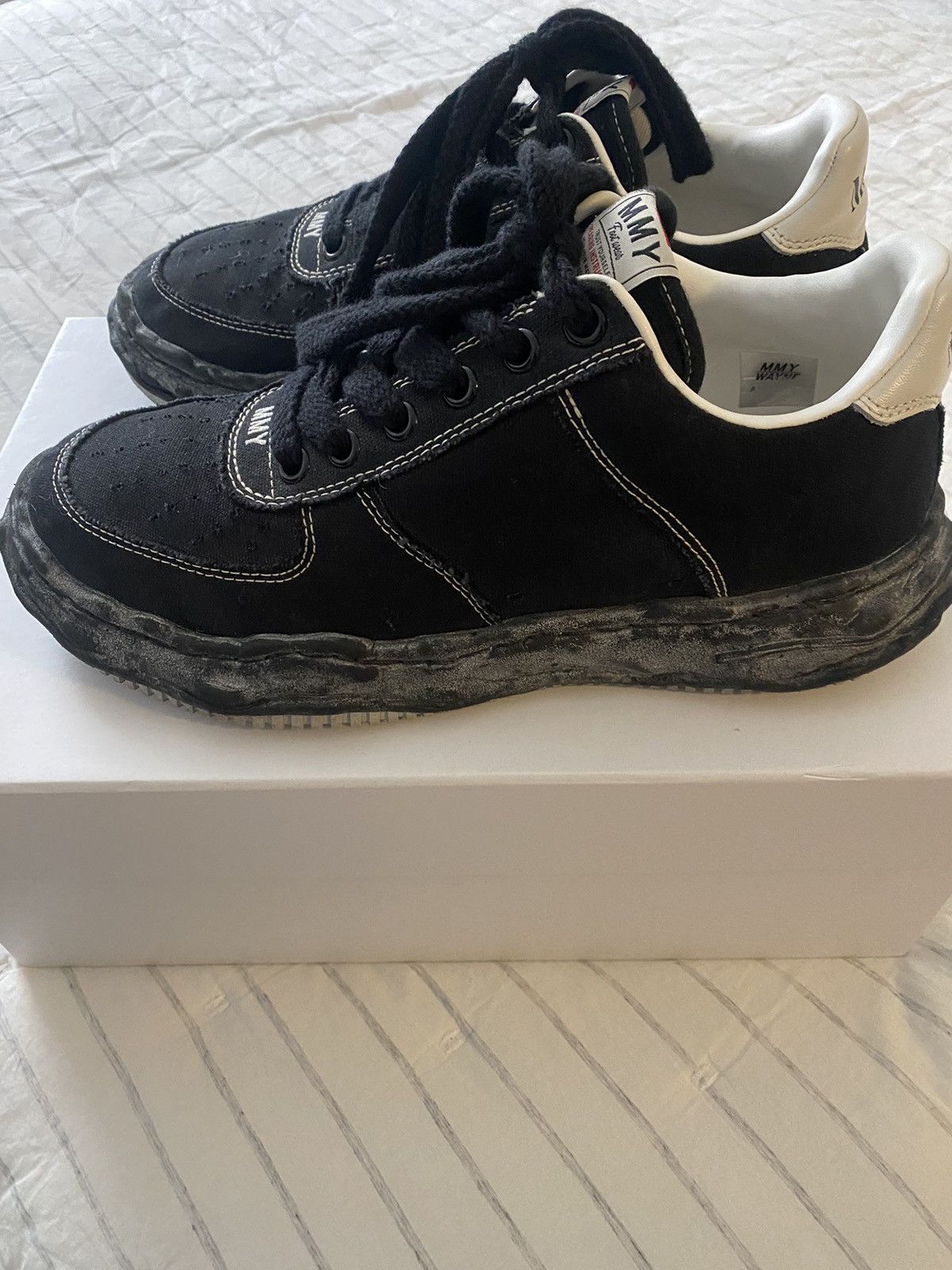 Maison MIHARA YASUHIRO MMY Wayne OG Sole Over-Dyed Canvas Low Top Sneaker Sz46 Size US 13 / EU 46 - 2 Thumbnail