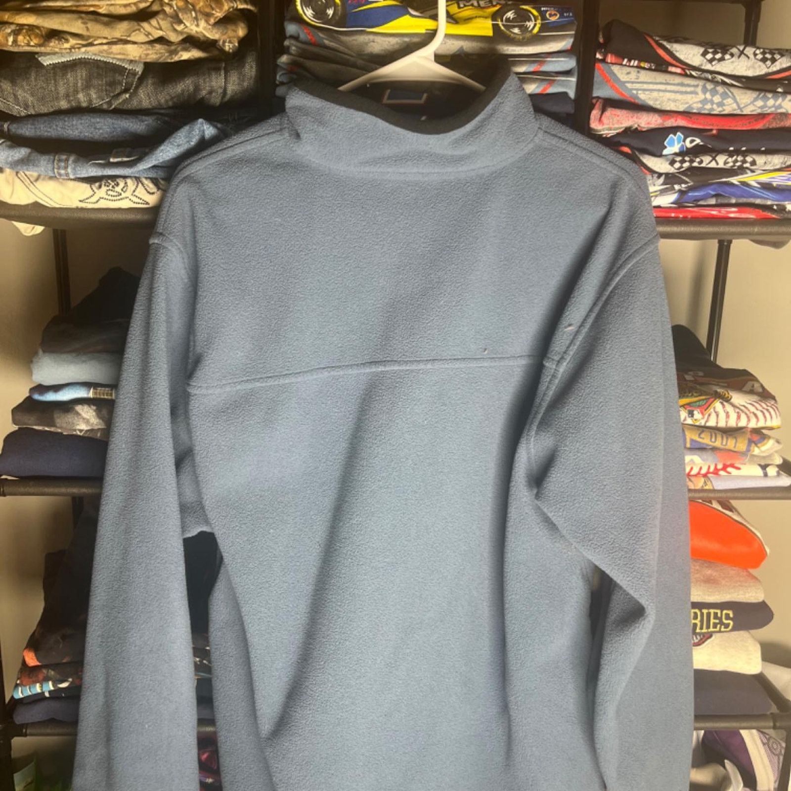 Old Navy Y2k blue old navy quarter zip up sweater Size US L / EU 52-54 / 3 - 3 Thumbnail