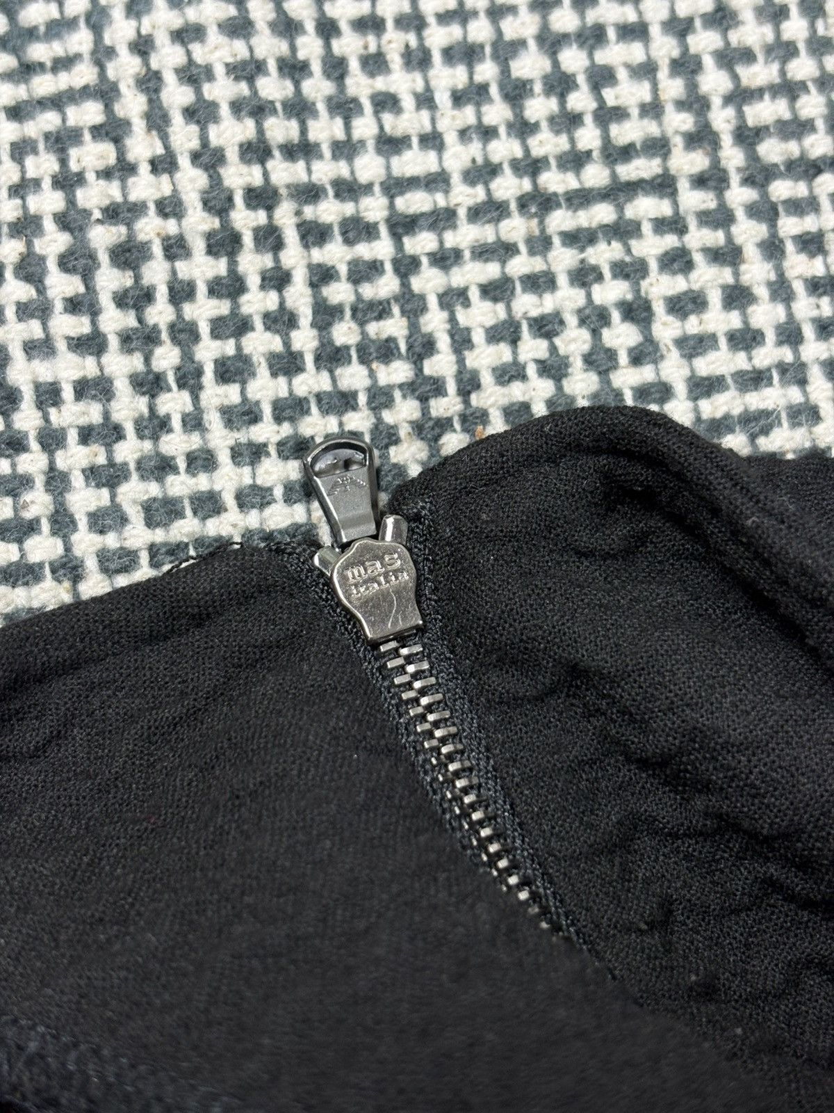 Armani Emporio Armani zip up wave knit jacket cropped designer Size XS / US 0-2 / IT 36-38 - 7 Thumbnail