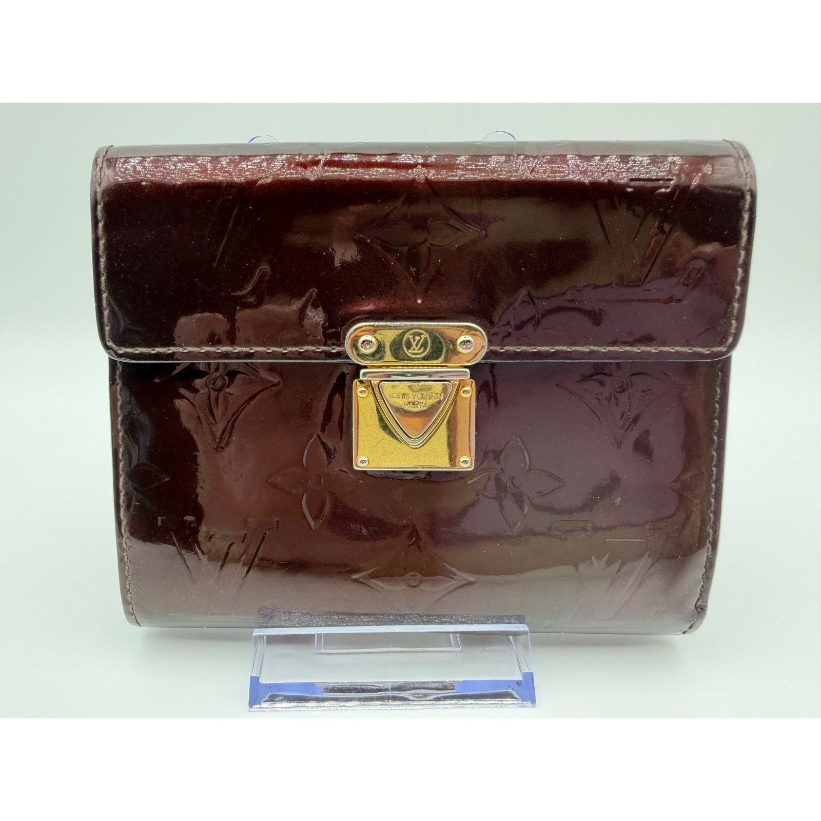 Louis Vuitton LOUIS VUITTON Koala Wallet Vernis Leather Amarante COA INCL Size ONE SIZE - 1 Thumbnail