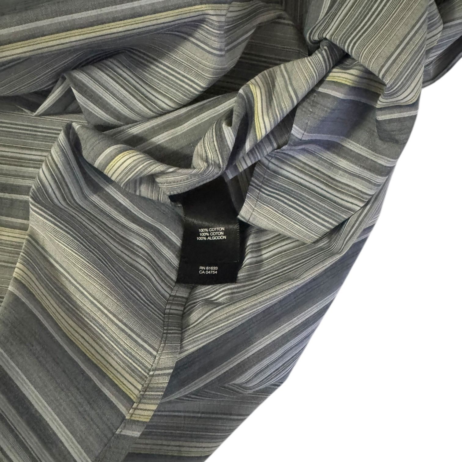 Kenneth Cole Kenneth Cole New York Dress Shirt Blue Gray Stripes XXL Size US XXL / EU 58 / 5 - 3 Thumbnail