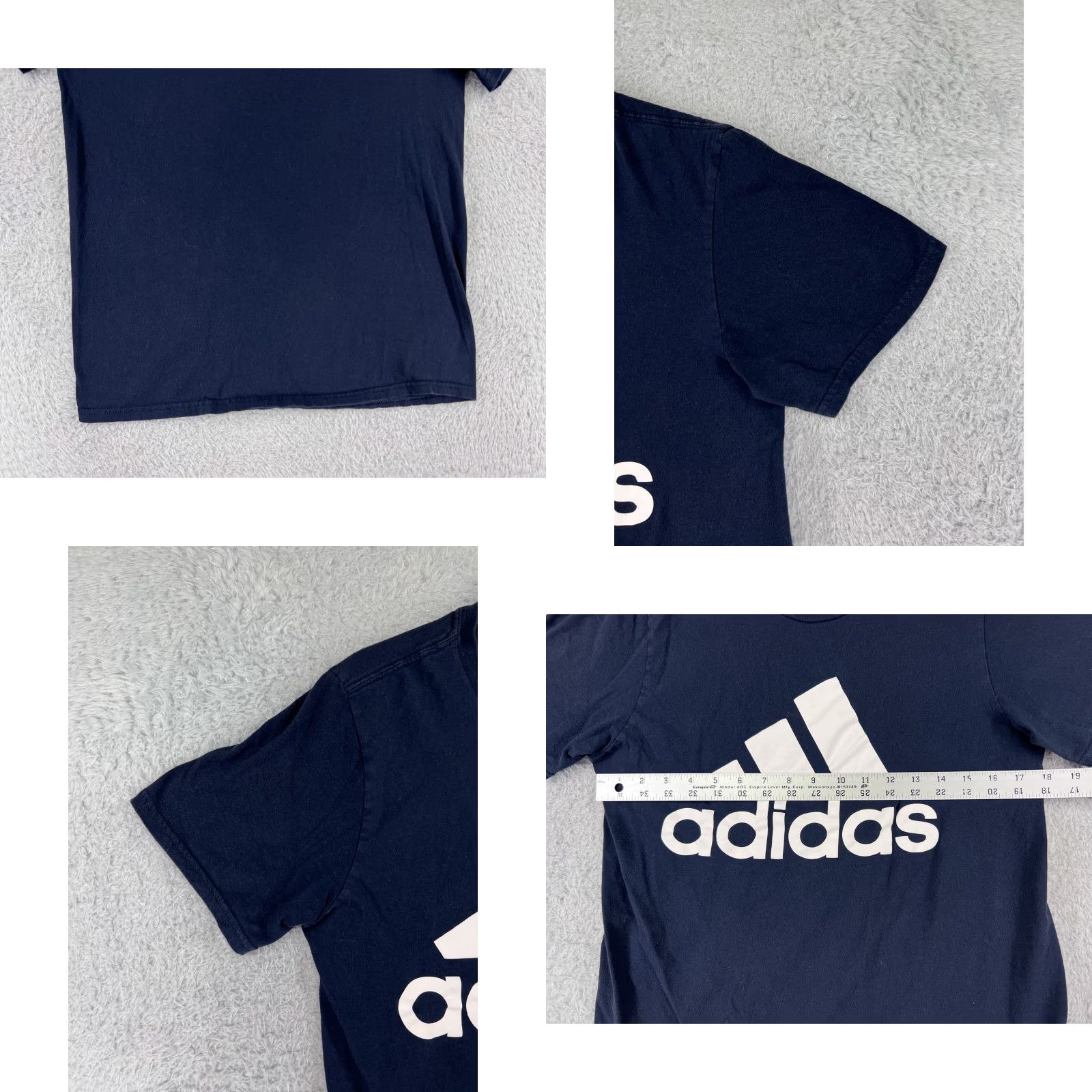 Adidas Adidas Shirt Mens Small Blue Graphic Print Logo Short Sleeve Crew Size US S / EU 44-46 / 1 - 8 Thumbnail