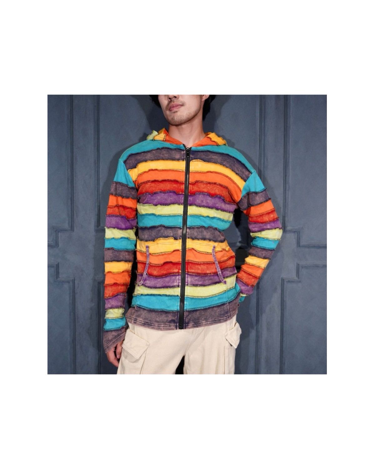 Vintage VINTAGE NEPAL RAINBOW SWEATER Size US XL / EU 56 / 4 - 8 Thumbnail