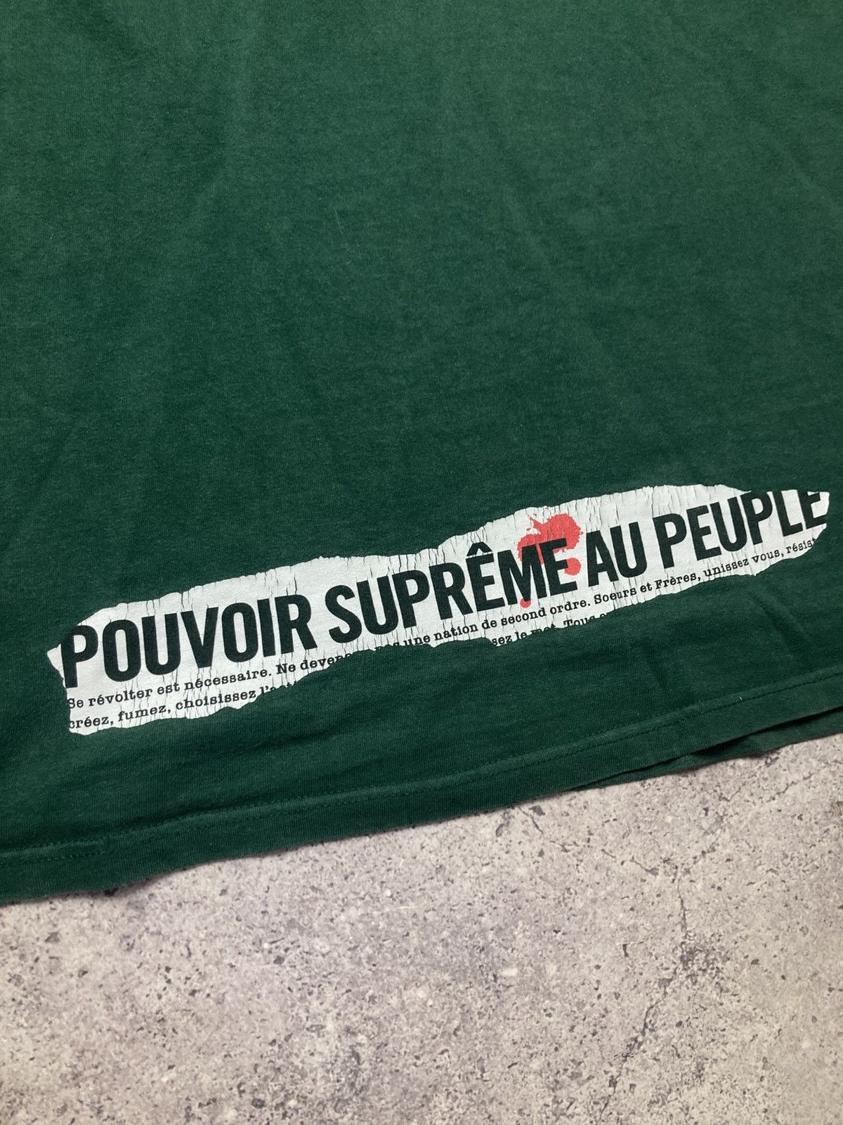 Supreme Supreme Headline POUVOIR T-Shirt Tee Size US M / EU 48-50 / 2 - 5 Thumbnail