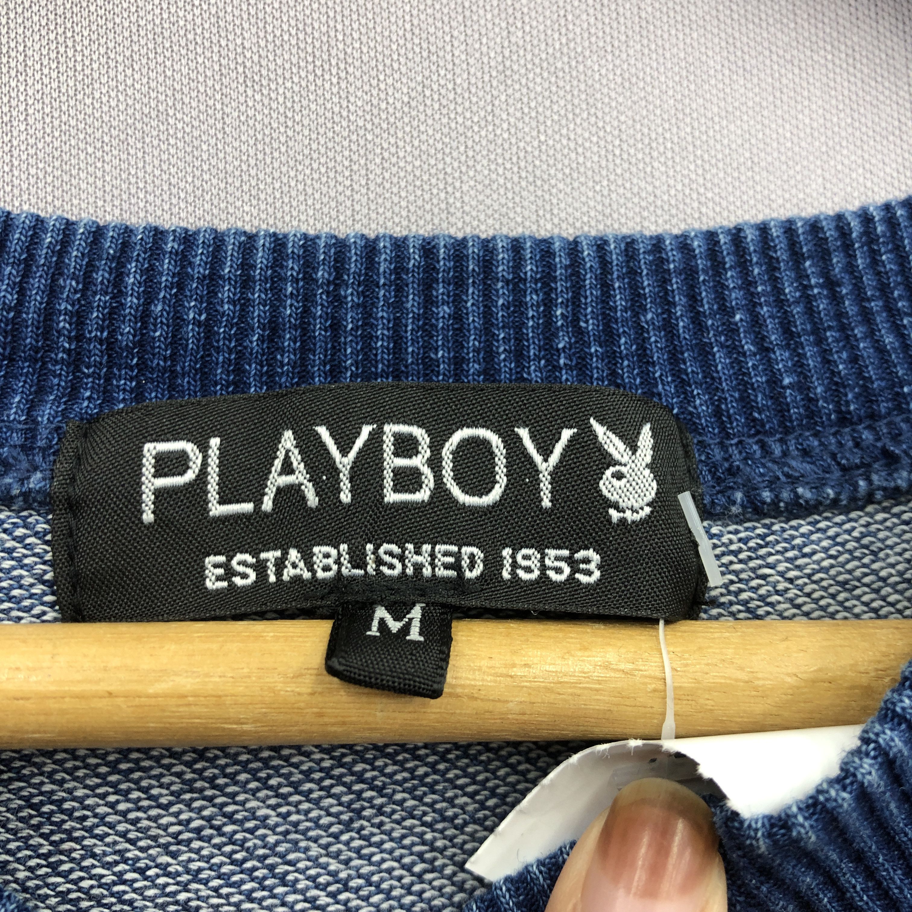Playboy Vintage Y2K Playboy Sweater Distress Homeless Sweatshirt Size US M / EU 48-50 / 2 - 8 Thumbnail