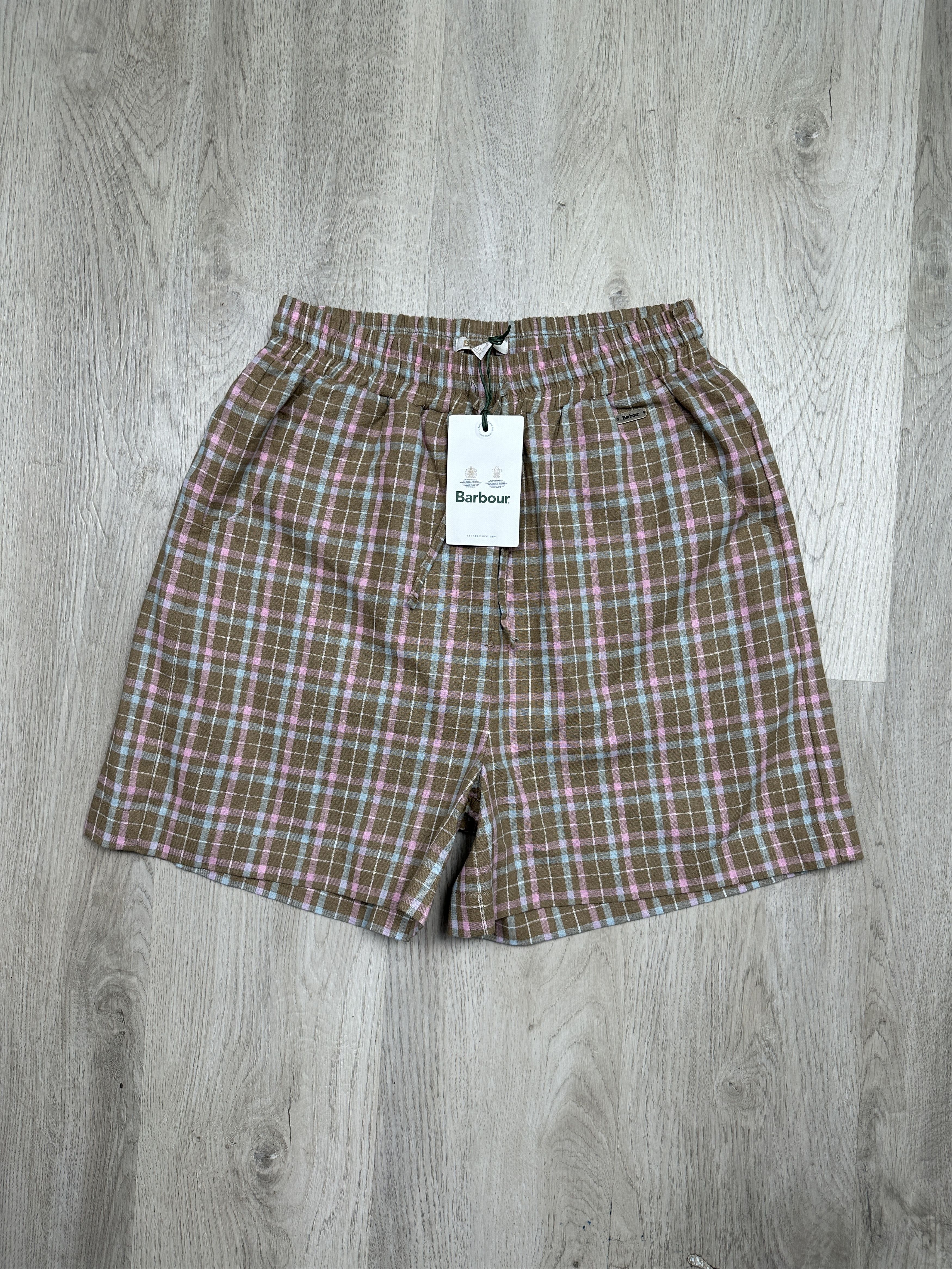 Barbour NEW Barbour Womens Lydia LINEN Check Shorts Size 27" / US 4 / IT 40 - 1 Thumbnail