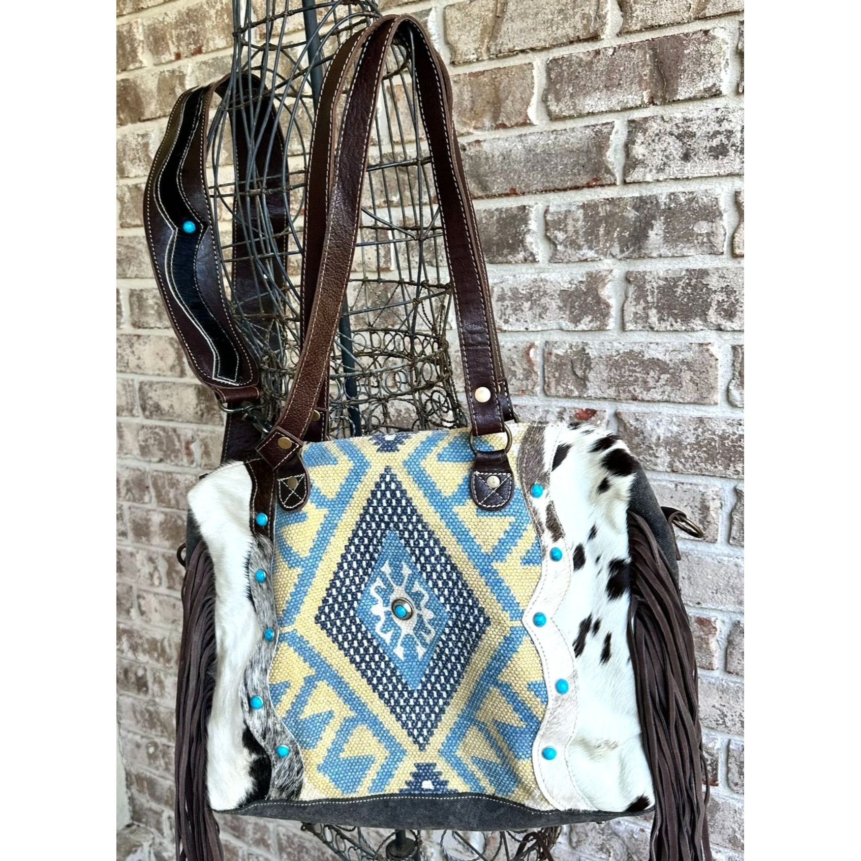 Other Myra Bag Crashing Waves Crossbody Tote Saddle Blanket Purse Size ONE SIZE - 3 Thumbnail