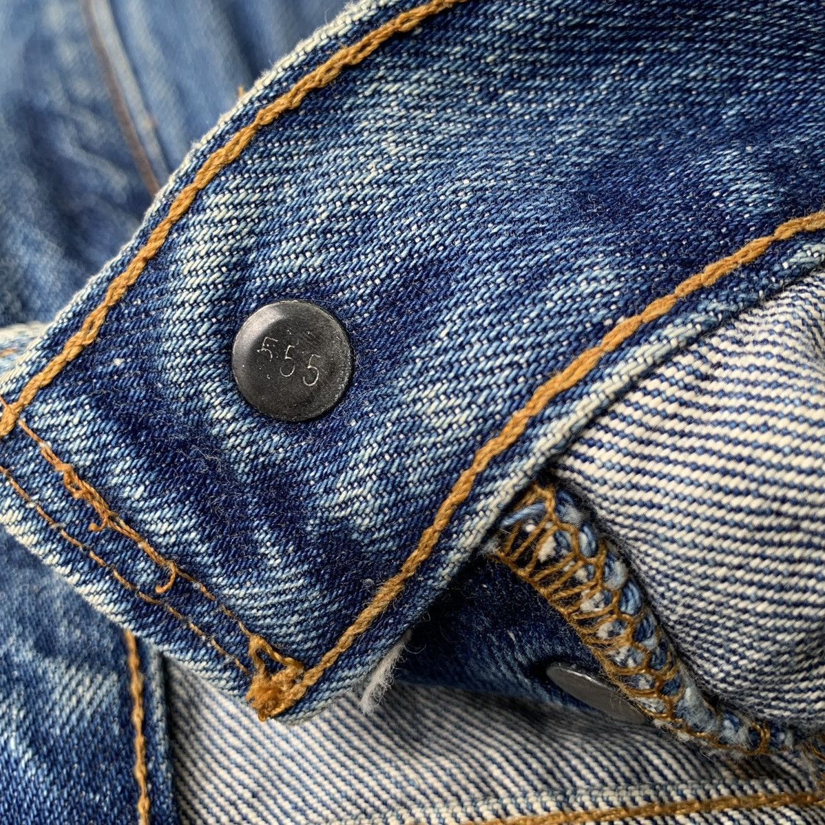 Levi's Vintage 90s Levis 501 Big E Selvedge Redline 555 Denim 31 Size US 31 - 17 Thumbnail
