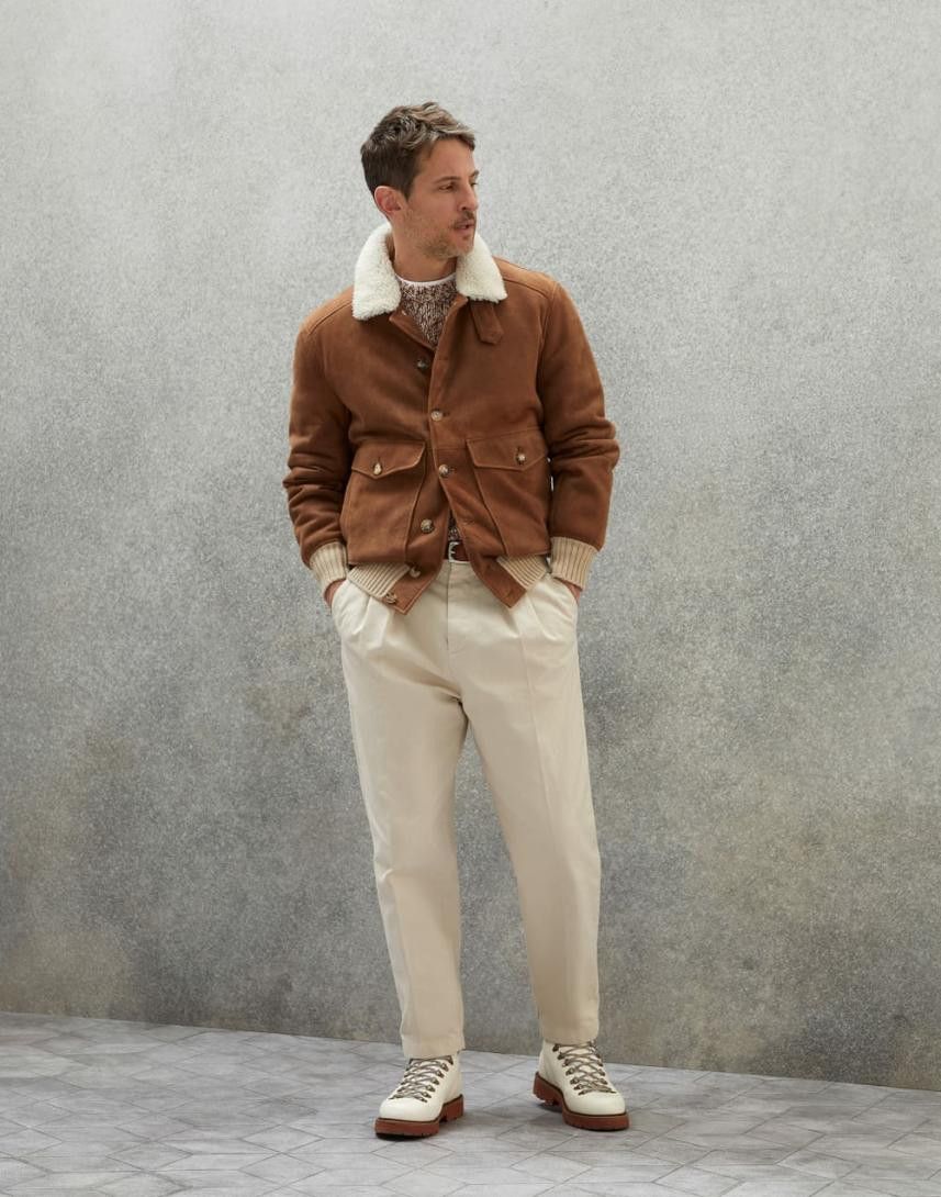 Brunello Cucinelli Jacket in Brown Size US L / EU 52-54 / 3 - 5 Thumbnail