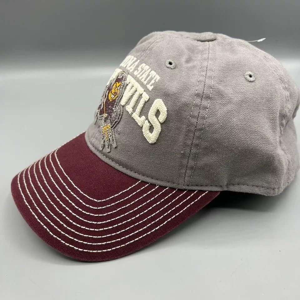 Adidas Arizona State Sun Devils Hat Women Gray Camo Strap Back Cap Size ONE SIZE - 2 Thumbnail