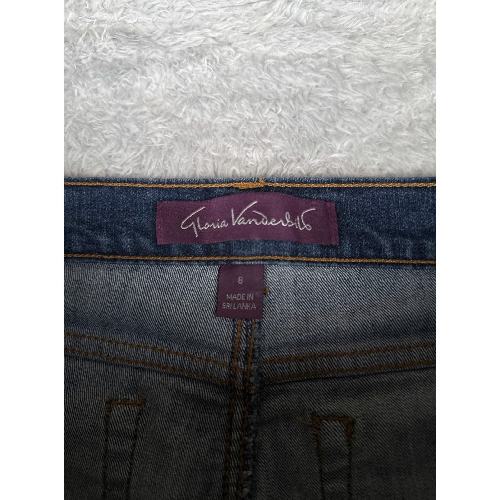 Gloria Vanderbilt Gloria Vanderbilt Jeans Women 8 Blue Denim Straight Mid Rise Cotton Amanda 30x30 Size 30" / US 8 / IT 44 - 6 Thumbnail