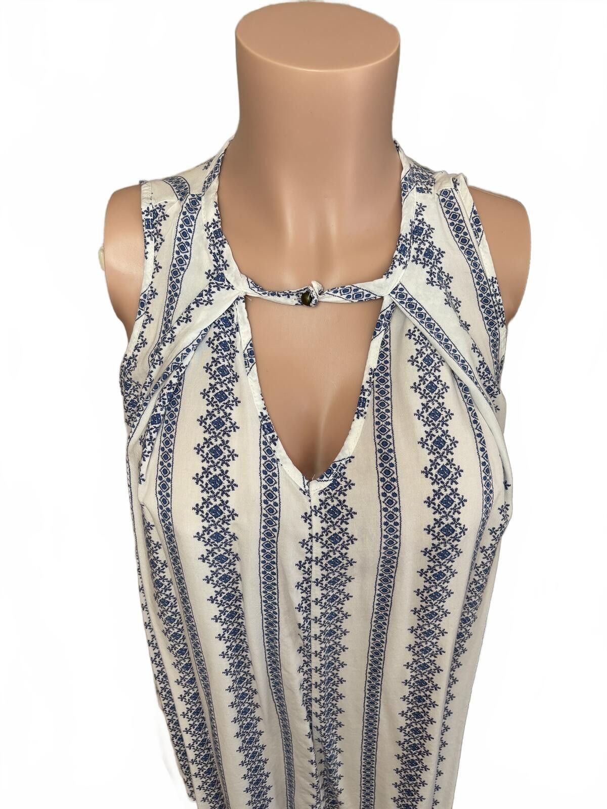 Other Sleeveless White and Blue Coastal Top. Medium. Size M / US 6-8 / IT 42-44 - 3 Thumbnail