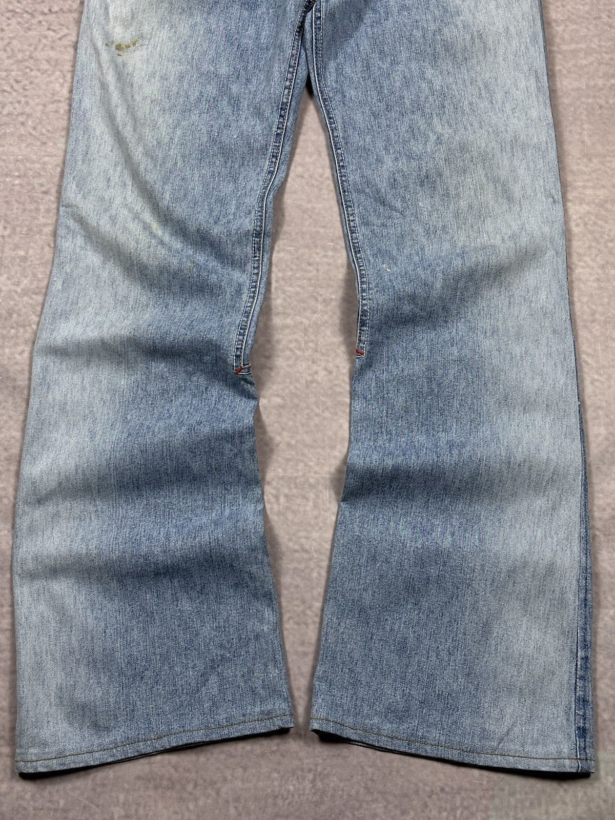 Ecko Unltd. Vintage LGB Style Ecko Unltd Red Flared Distressed Jeans Size US 30 / EU 46 - 3 Thumbnail