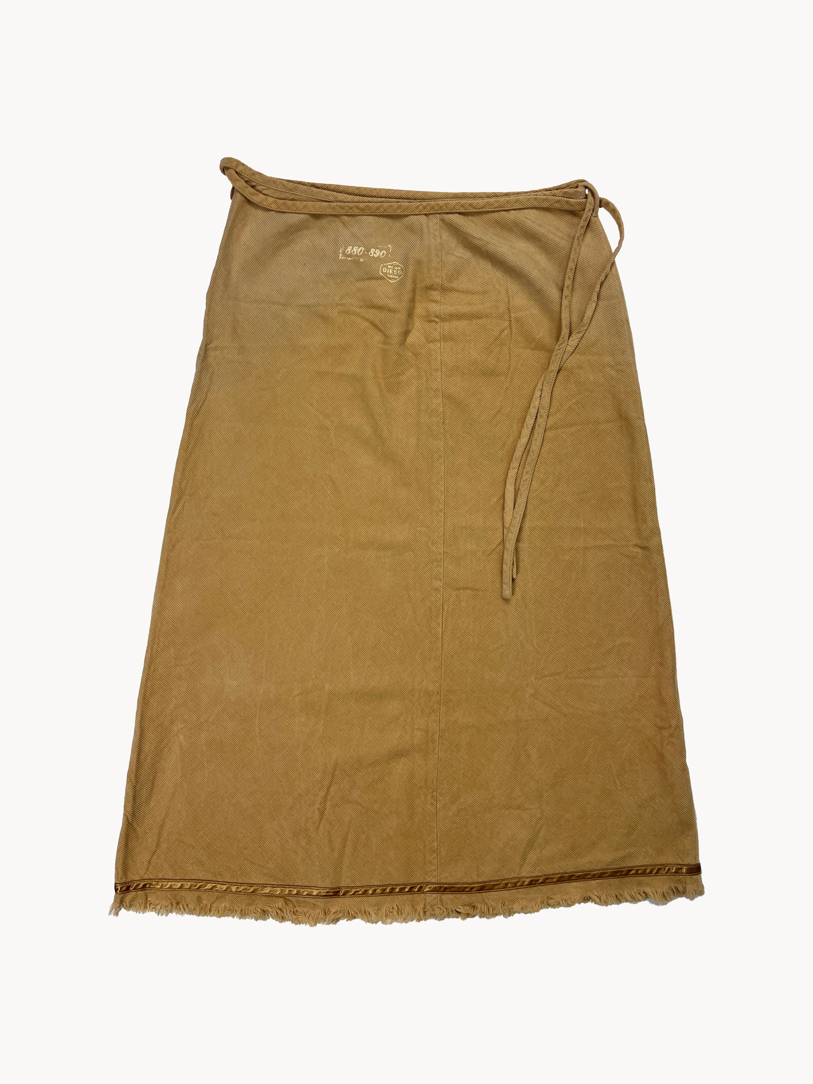 Diesel Vintage Y2K Diesel Industrial Column Drawstring Maxi Skirt Size 28" / US 6 / IT 42 - 1 Thumbnail