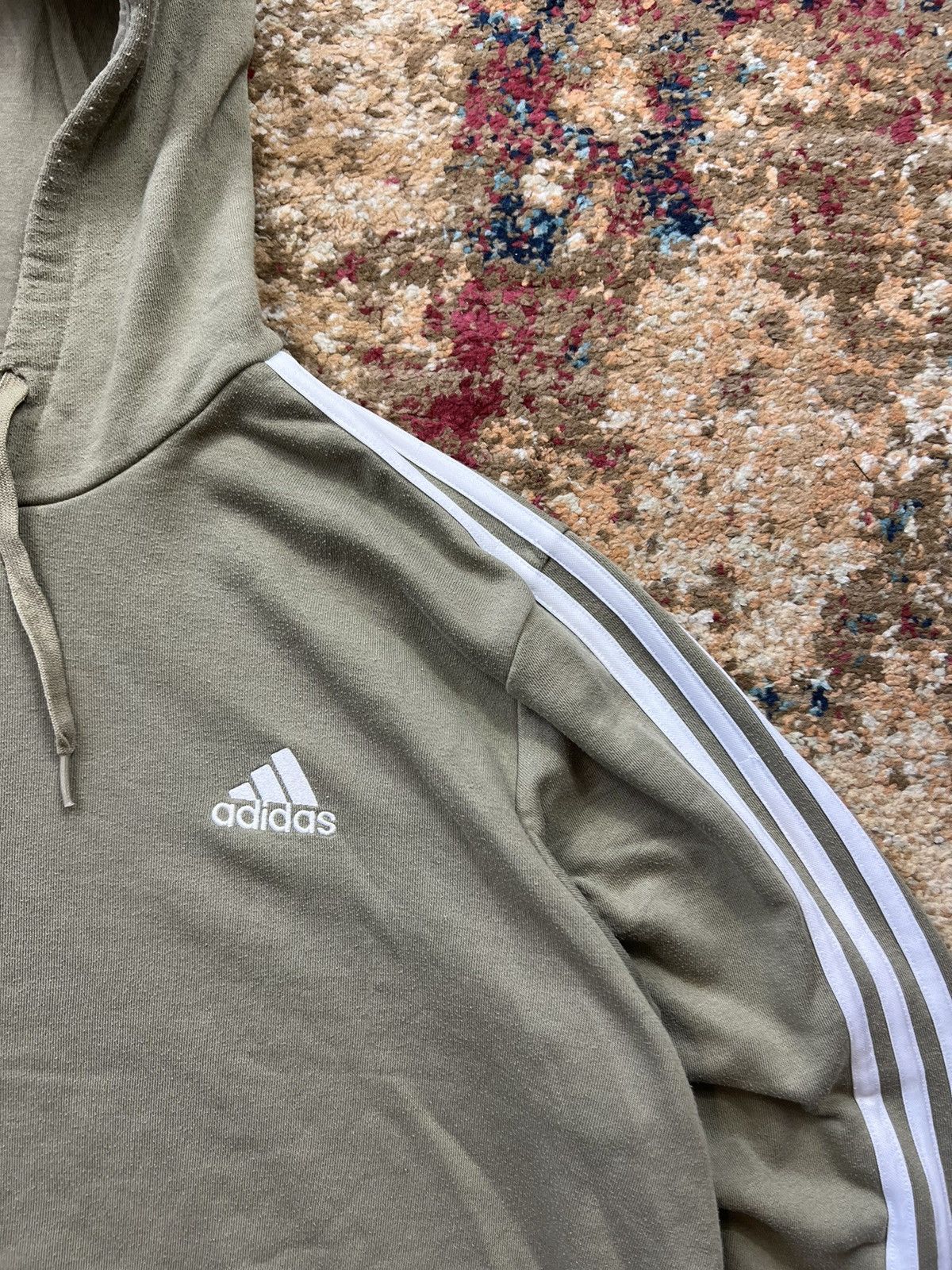 Adidas × Vintage 🐊 90’s ADIDAS RETRO 3 STRIPES HOODIE Y2K Size US XL / EU 56 / 4 - 2 Thumbnail