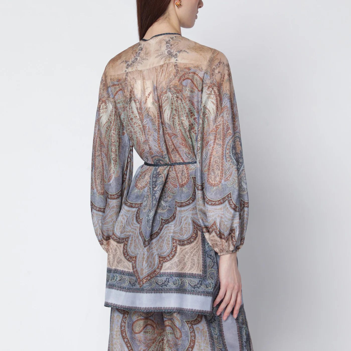 Zimmermann o1d2blof0526 Wanderlust Blouse with Tapestry Print Size L / US 10 / IT 46 - 3 Thumbnail