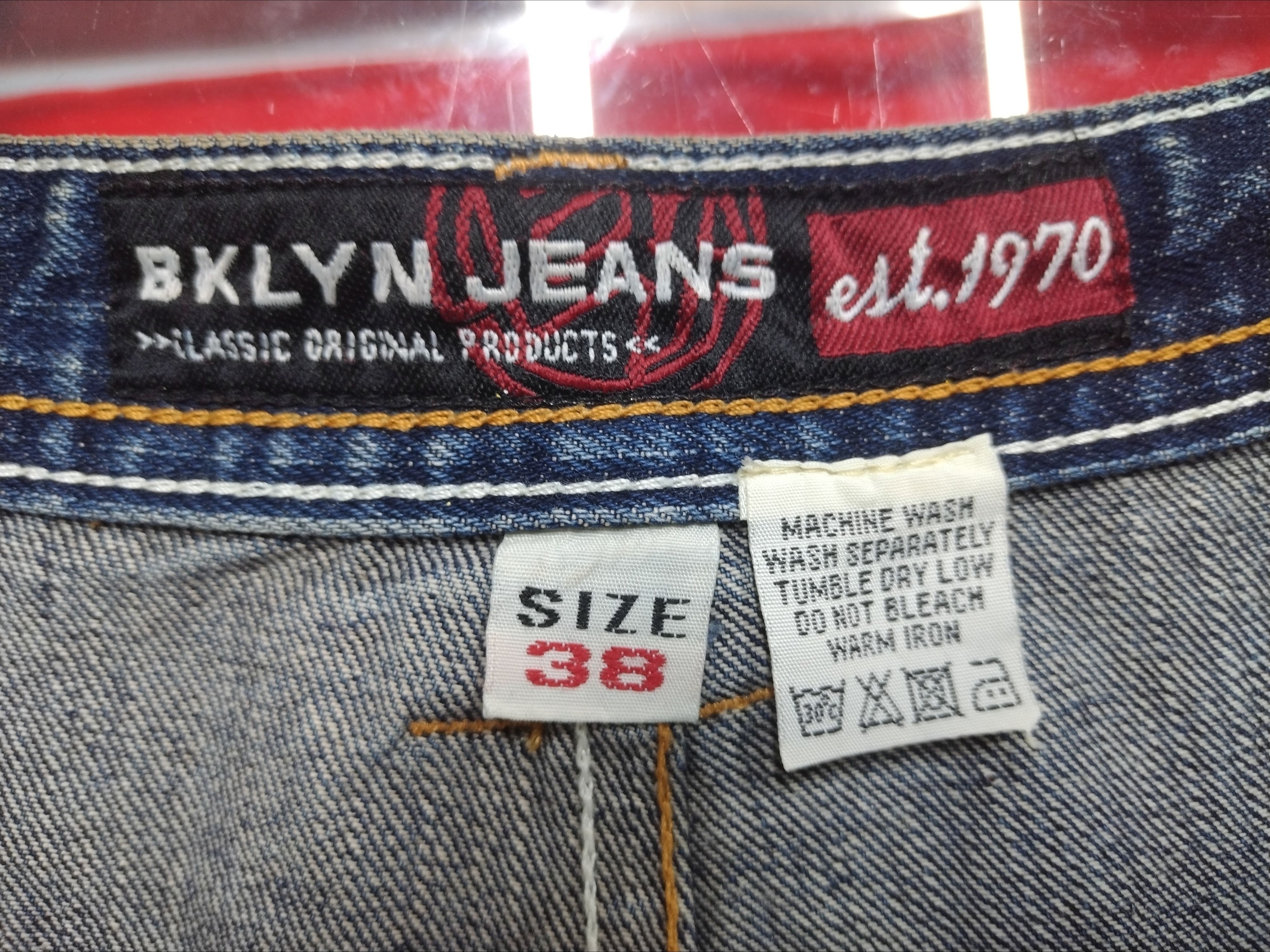 Brooklyn Clothing Bklyn jeans Baggy nice design straight cut loose Size US 38 / EU 54 - 9 Thumbnail