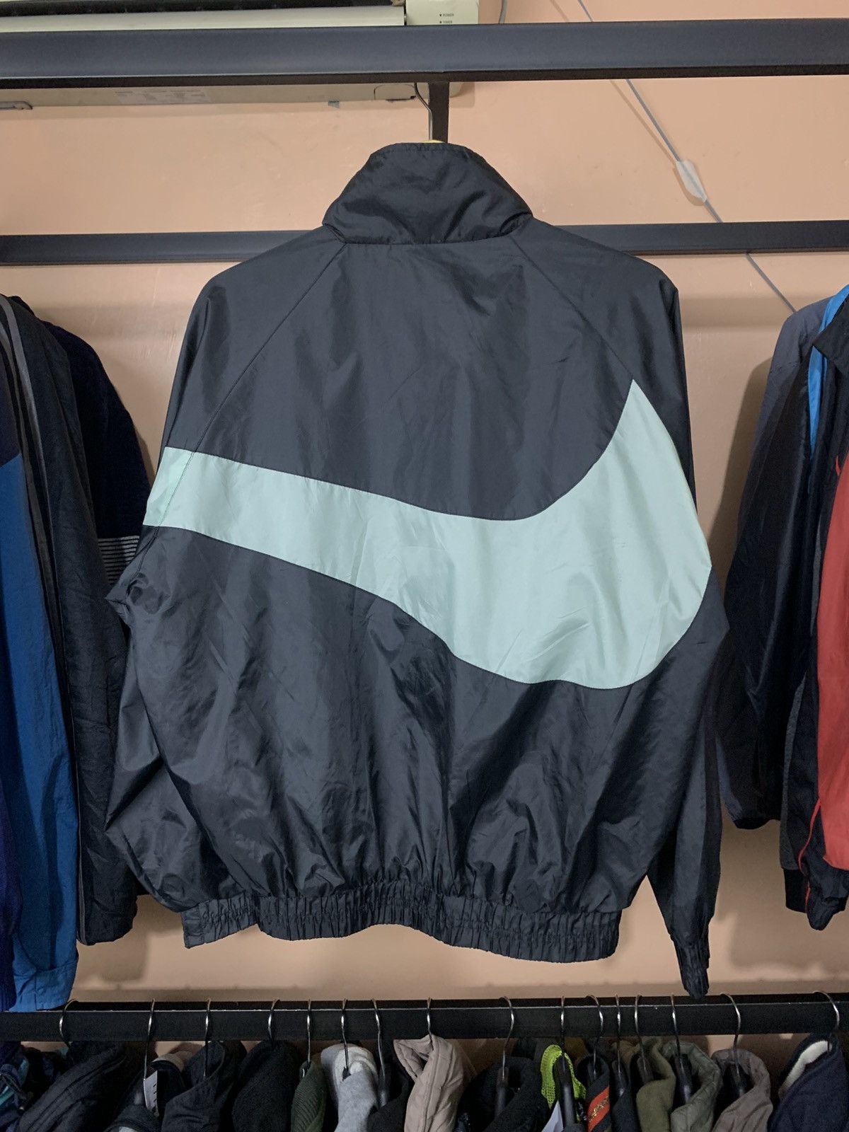 Nike 🐍 SOLD 🐍Vintage 90s Nike Big Swoosh Winbreaker Jacket 🔥 Size US M / EU 48-50 / 2 - 4 Thumbnail