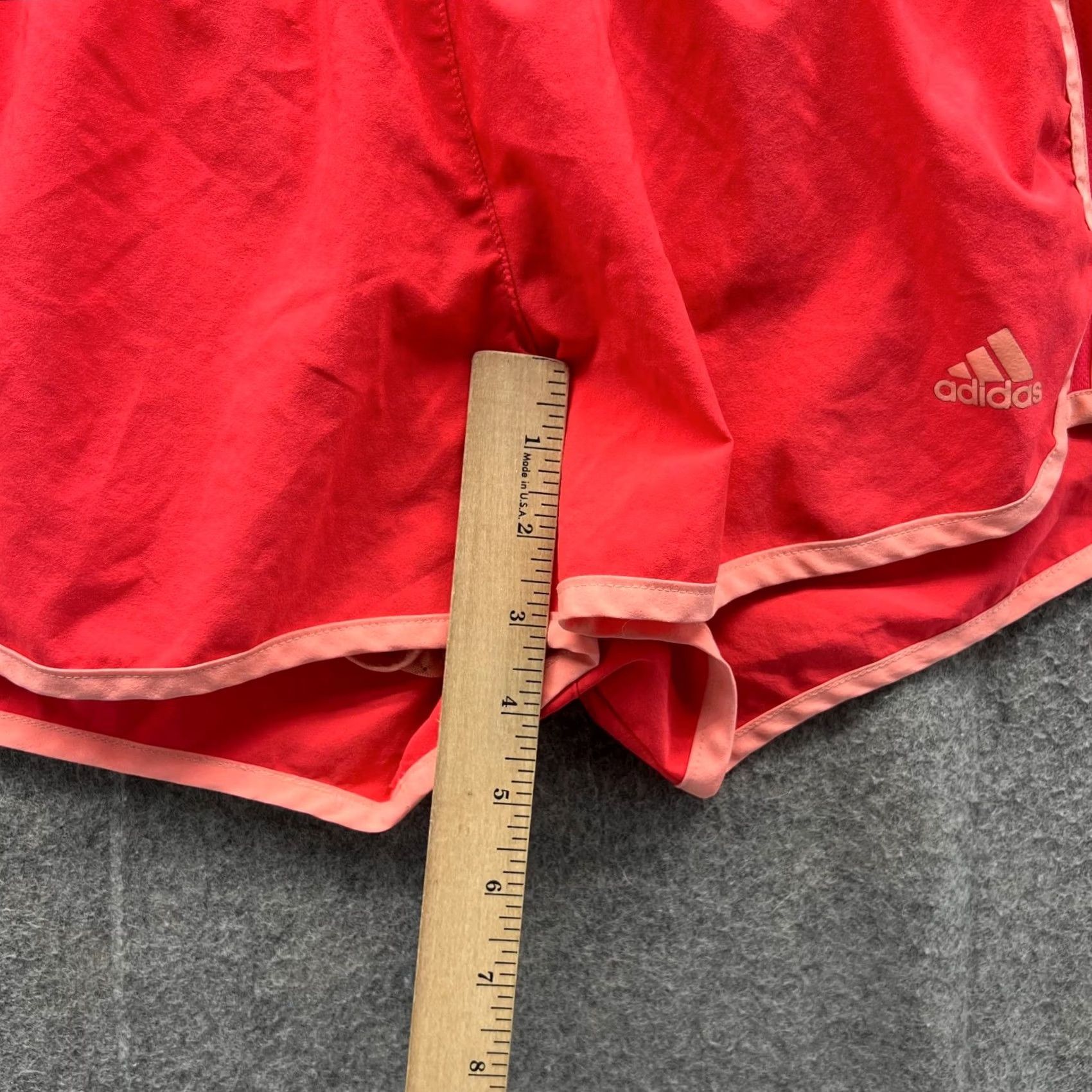 Adidas Adidas Shorts Women Medium Orange Pink Lined Polyester Tennis Activewear Beach 4 in Inseam Men? Size 32" / US 10 / IT 46 - 6 Thumbnail