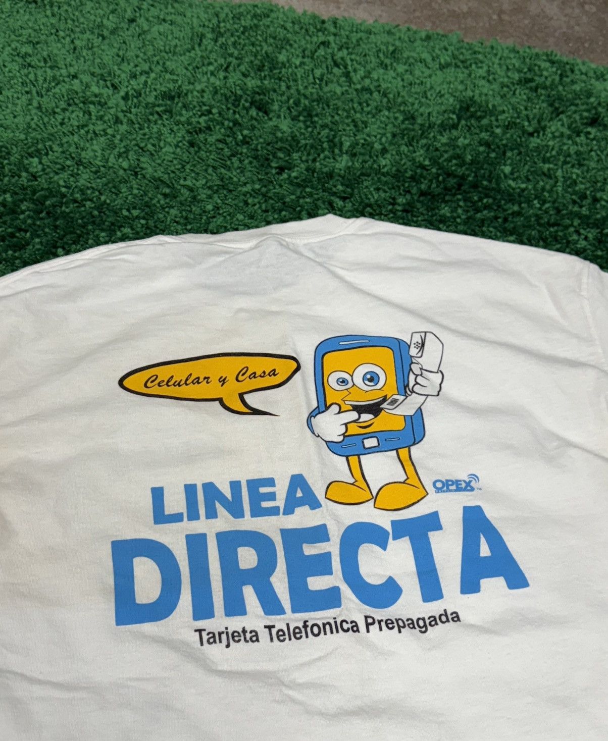 Gildan Vintage Mexico Spanish Phone Internet Tee White XL 90s Size US XL / EU 56 / 4 - 2 Thumbnail