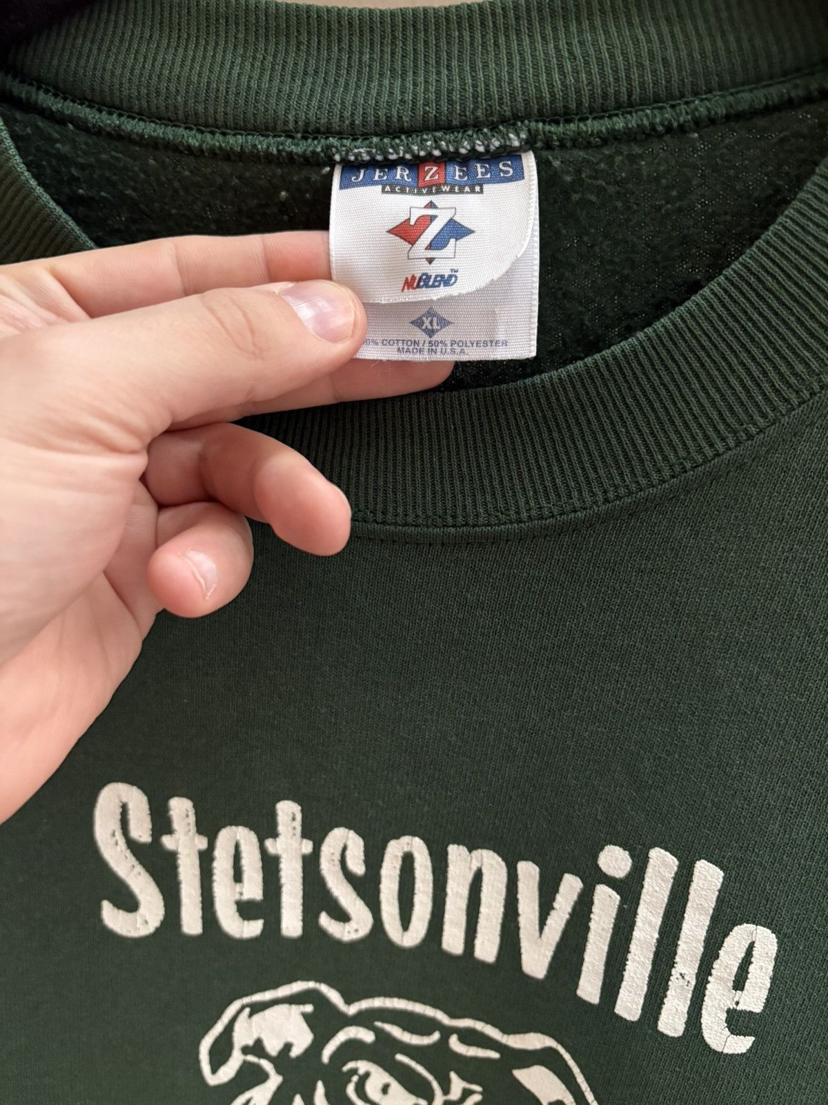 Jerzees × Vintage Stetsonville Elementary vintage 90s green bulldog crewneck Size US XL / EU 56 / 4 - 2 Thumbnail