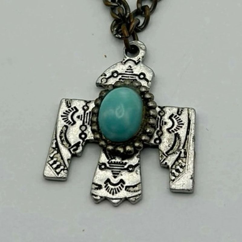 Other Turquoise Eagle Necklace Size ONE SIZE - 2 Thumbnail