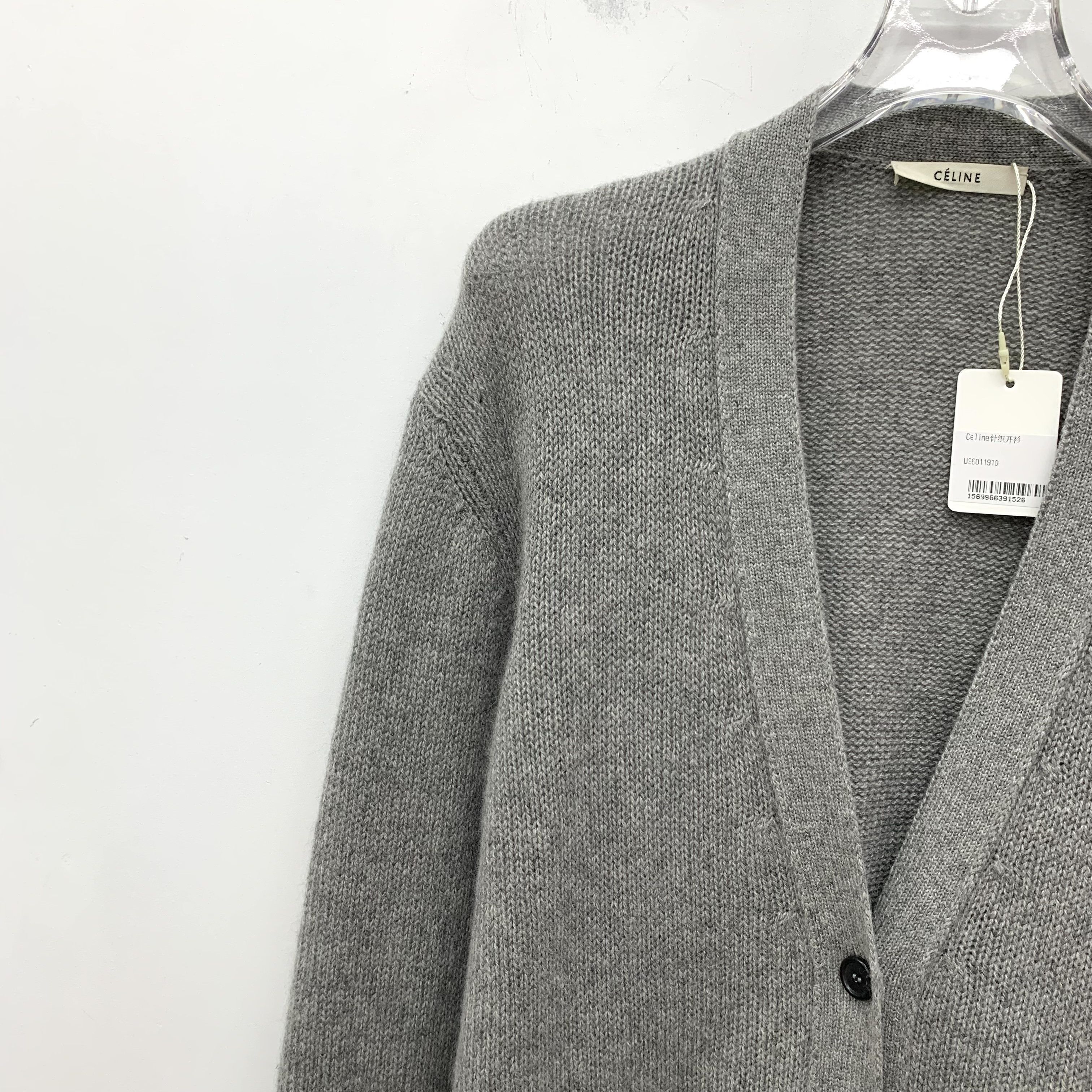 Celine Celine Cashmere Cardigan Gray (L) Size US L / EU 52-54 / 3 - 3 Thumbnail