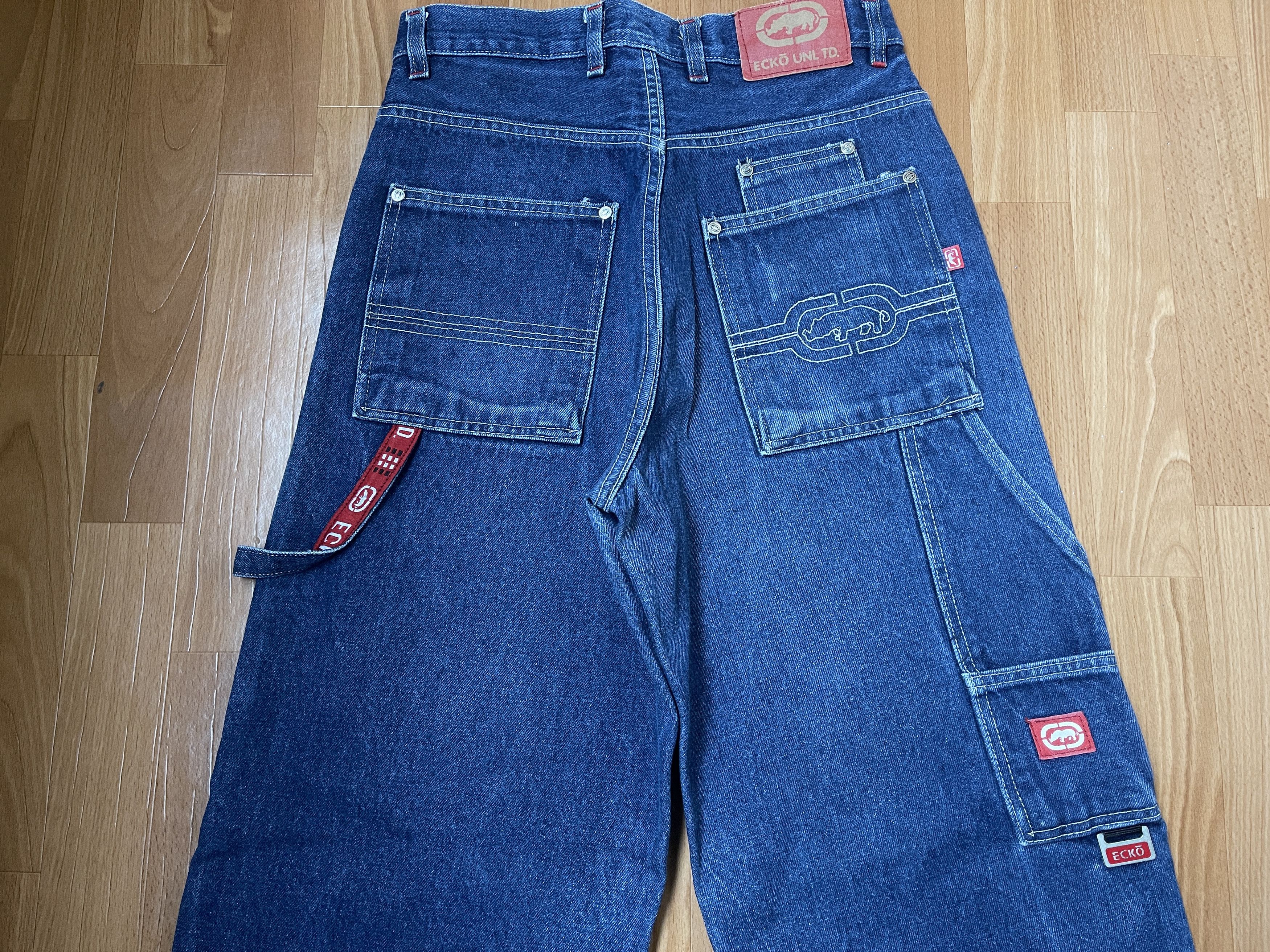 Ecko Unltd. Ecko Unltd jeans, baggy, vintage 90s hip hop skater Y2K W 30 Size US 30 / EU 46 - 4 Thumbnail