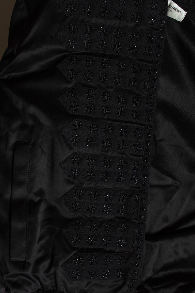 Saint Laurent Paris Saint Laurent, Military officer bomber in satin Size US L / EU 52-54 / 3 - 5 Thumbnail