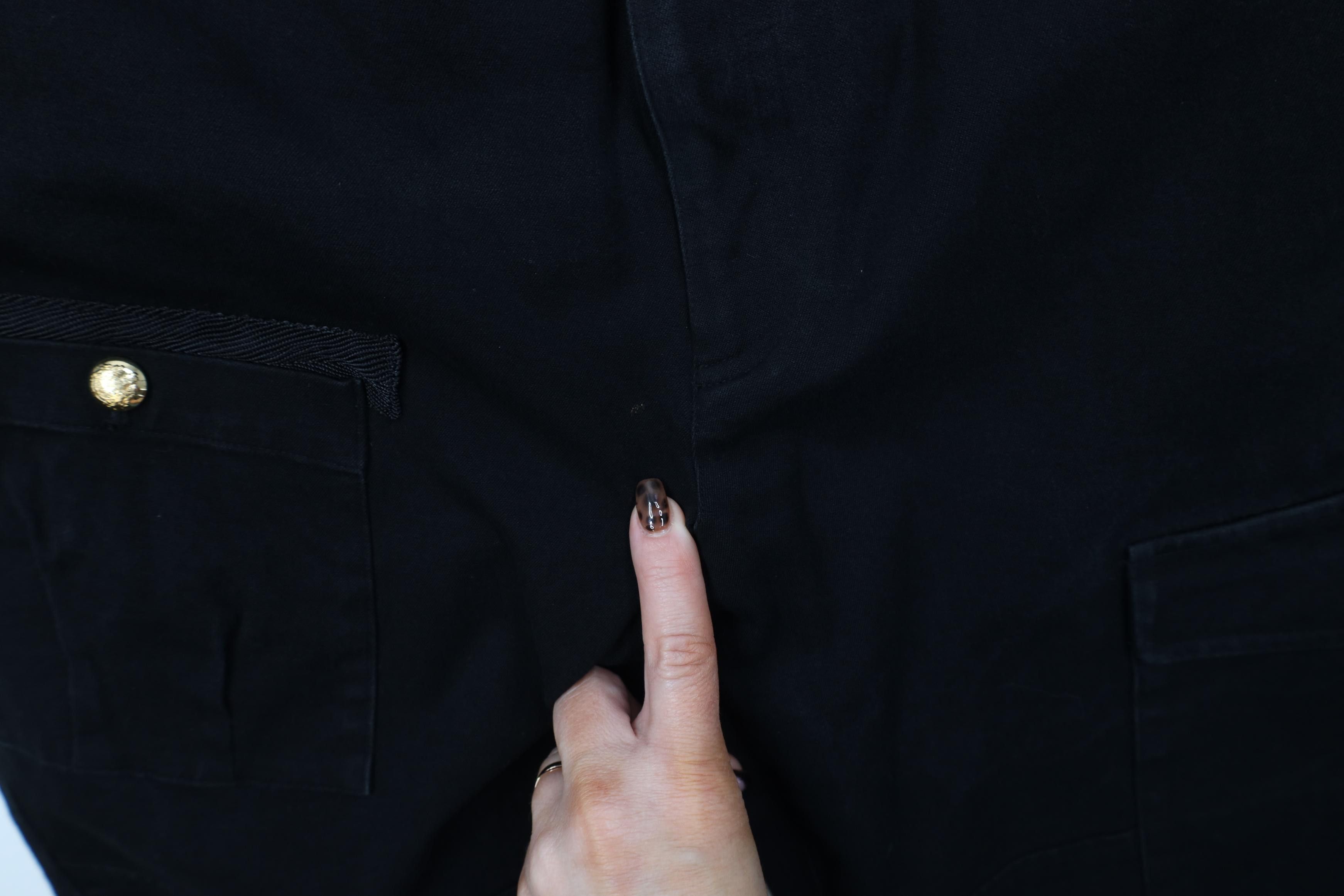 Polo Ralph Lauren Vintage 90s Ralph Lauren Flared Wide Leg Cargo Jeans Black Size 36" / US 14 / IT 50 - 9 Thumbnail