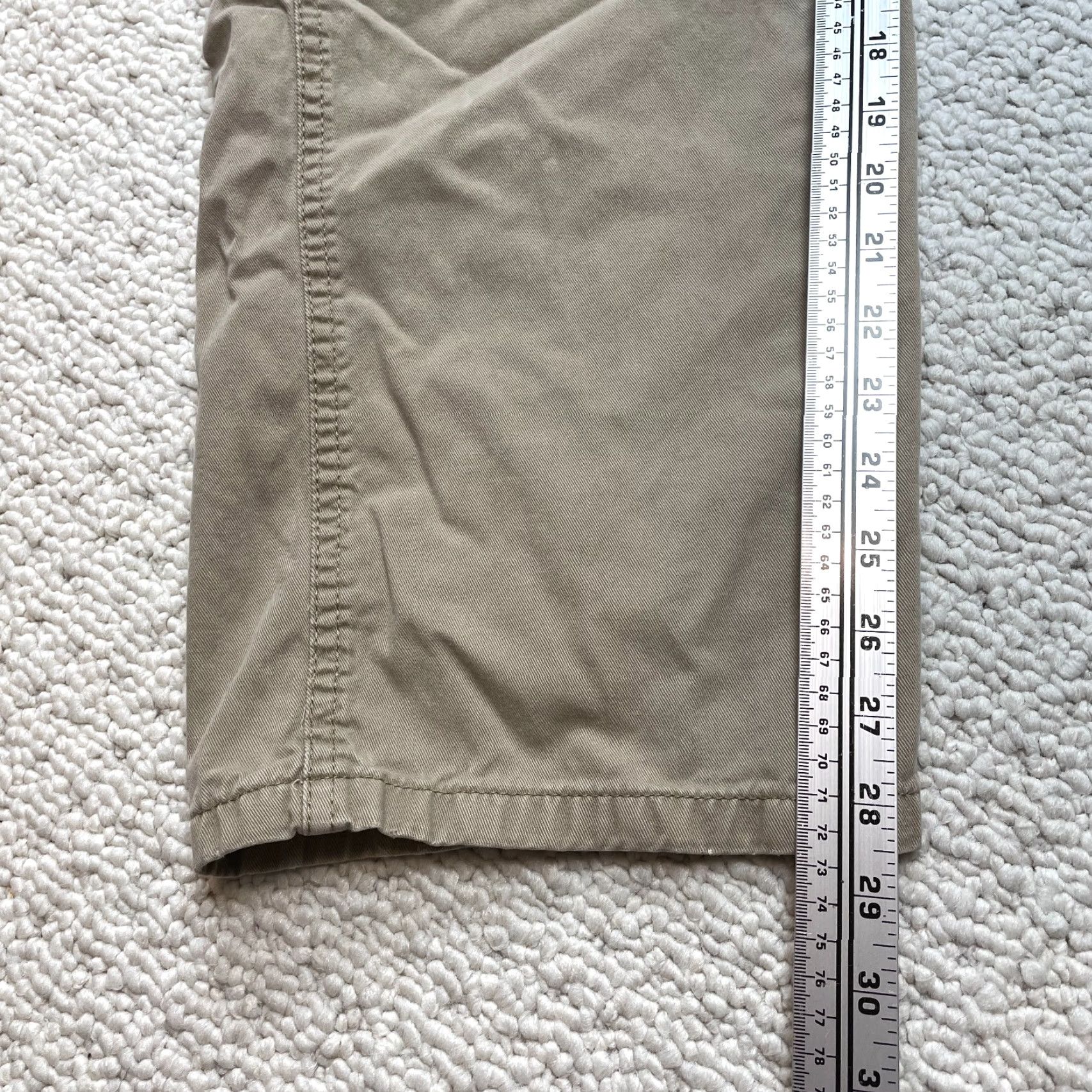 Wrangler Wrangler Cargo Pants Mens 44x30 Beige Solid Cotton High Rise Straight Pockets Mens Beige Cargo Pants 44x30 Wrangler Size US 44 / EU 60 - 5 Thumbnail